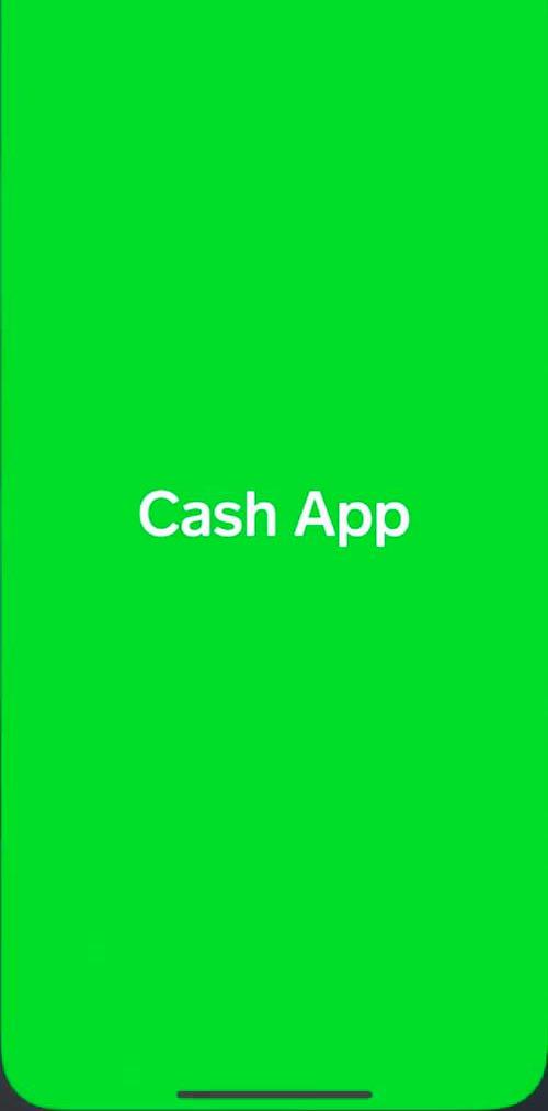 Cash App Splash screen screen in the Onboarding flow