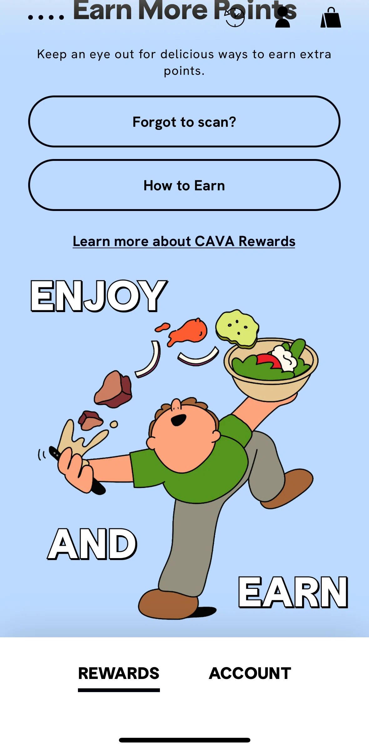 CAVA Screen screen in the Learn more flow