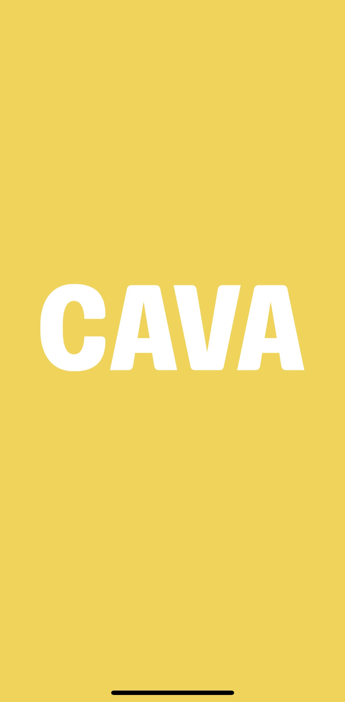CAVA Screen screen in the Onboarding flow