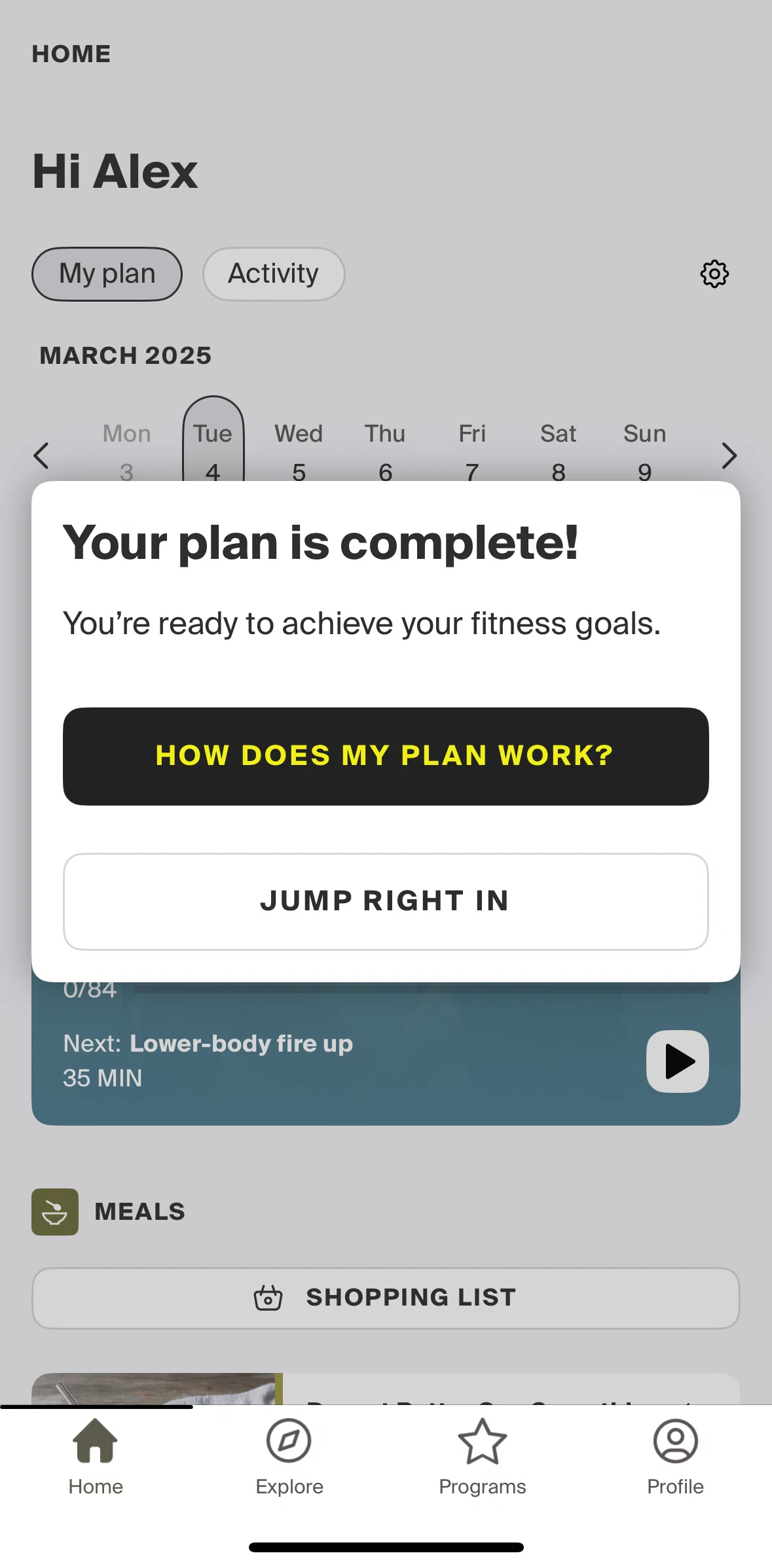 Centr Screen screen in the How does my plan work? flow