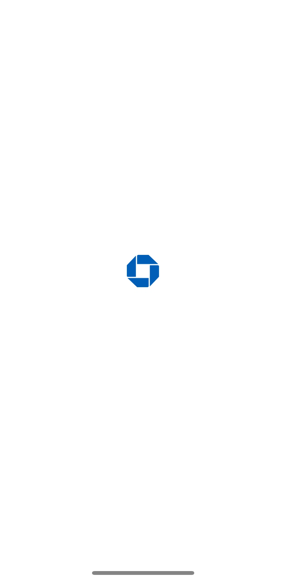 Chase UK Screen screen in the Onboarding flow