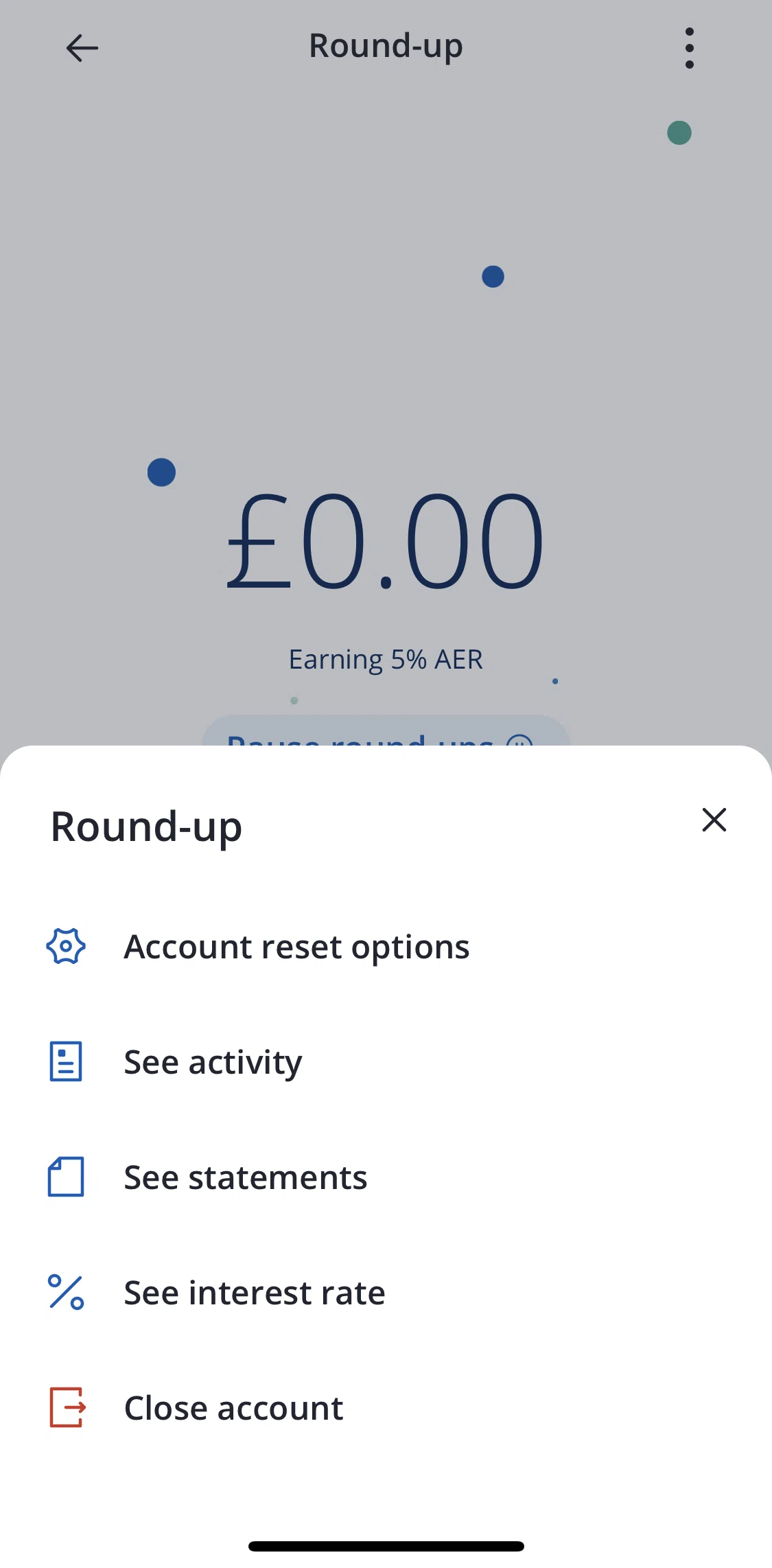 Chase UK Screen screen in the See activity flow