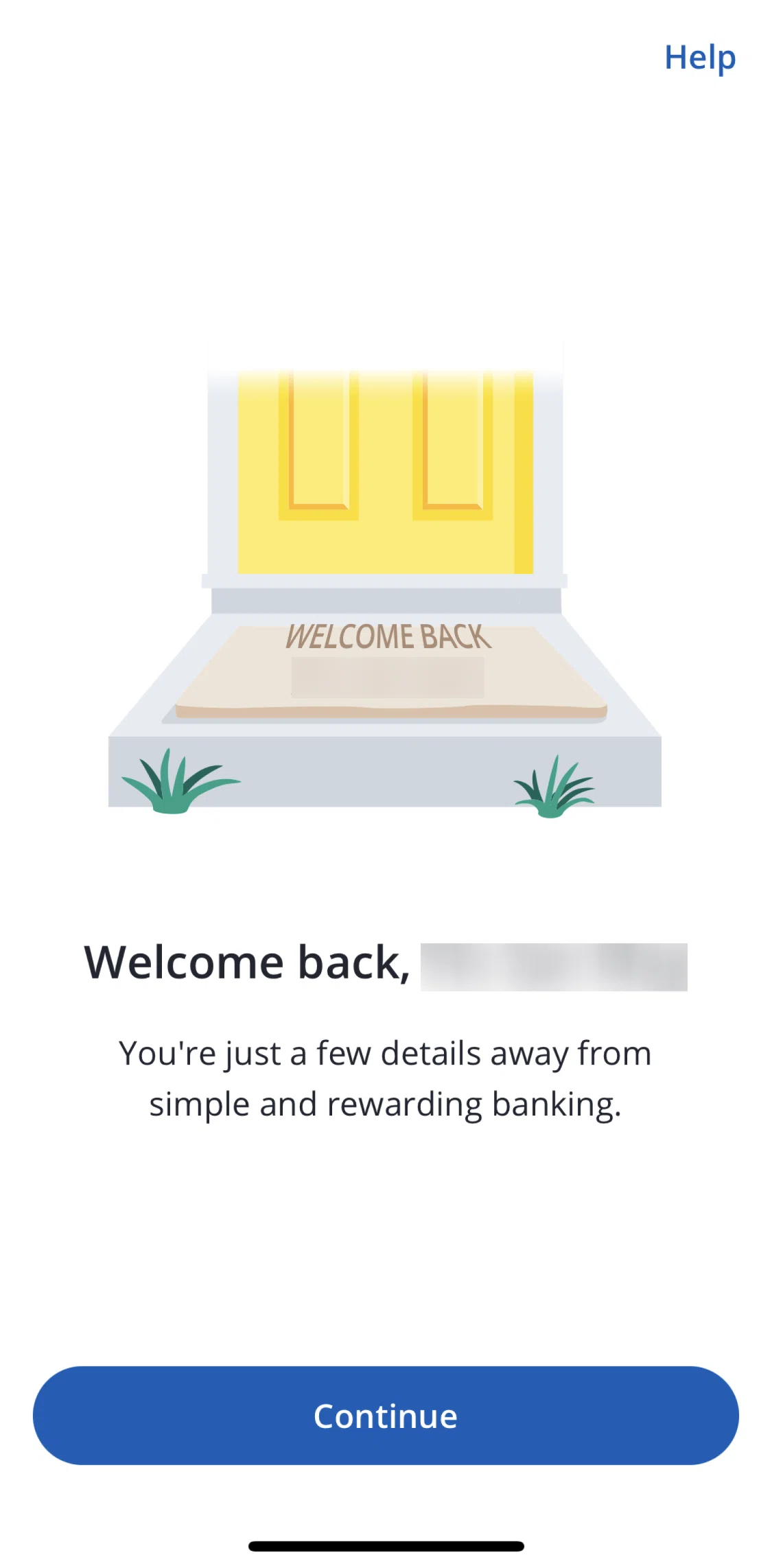 Chase UK Screen screen in the Verifying your personal details flow