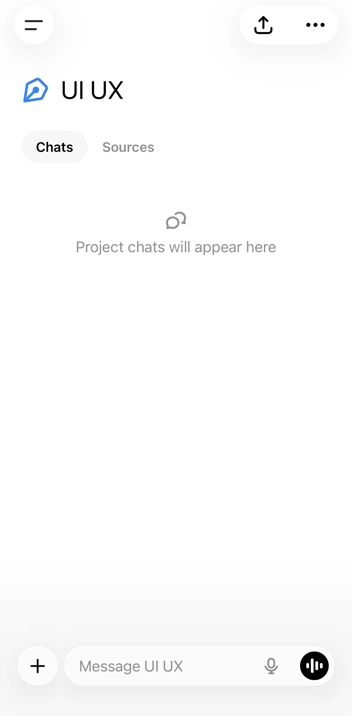 Chat Gpt Screen 1 screen in the Chats flow