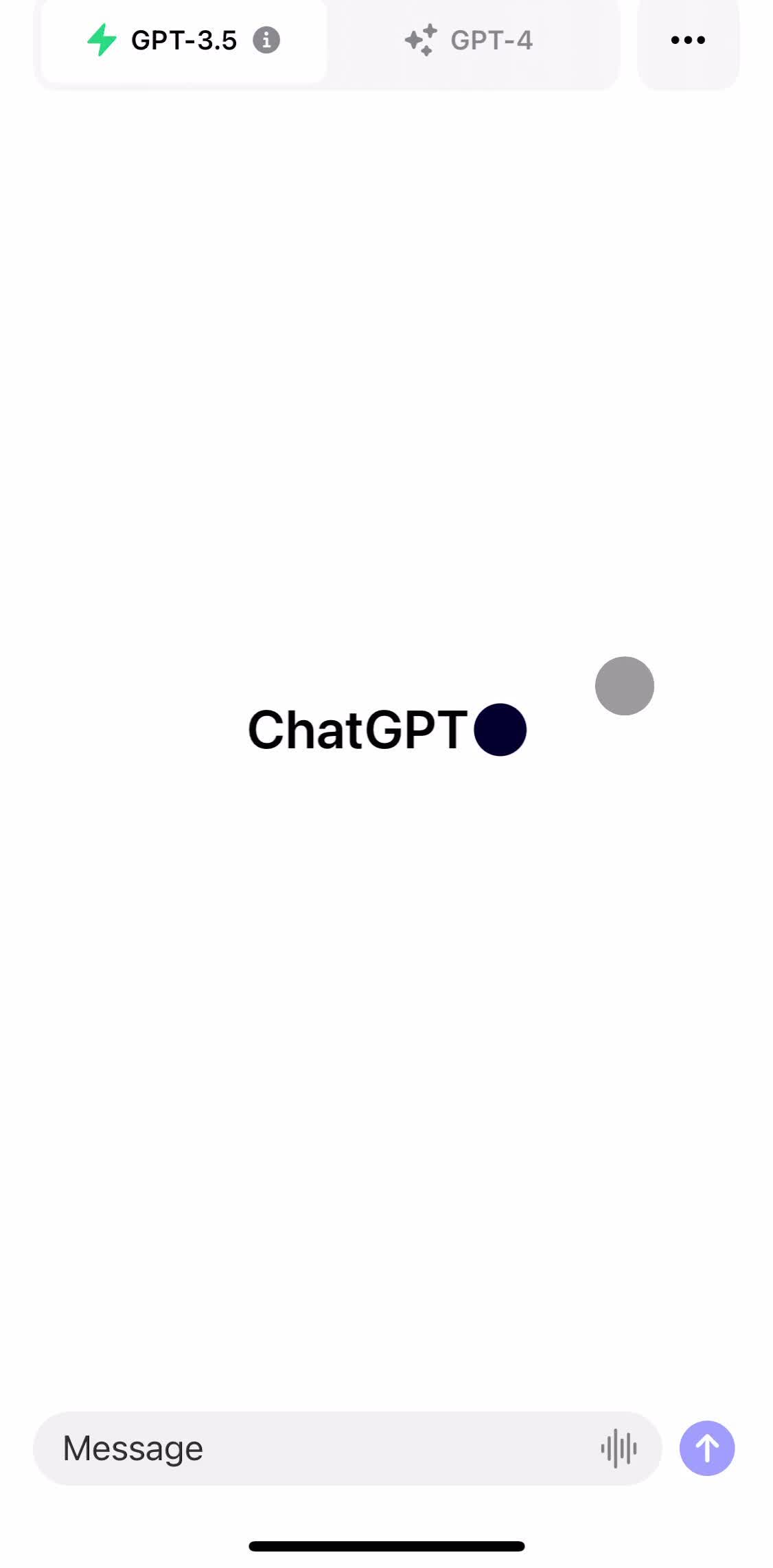 Chat Gpt Home screen in the General Browsing flow