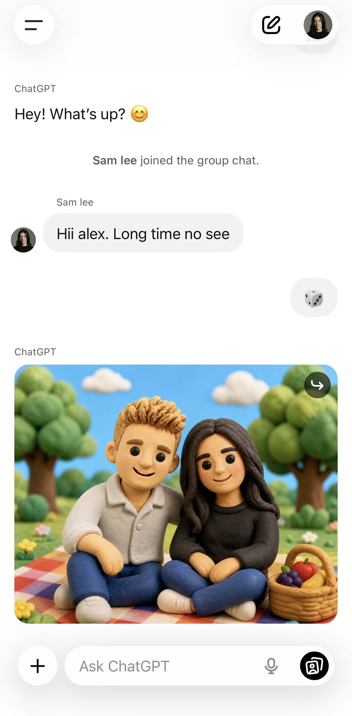 Chat Gpt Screen 1 screen in the People flow