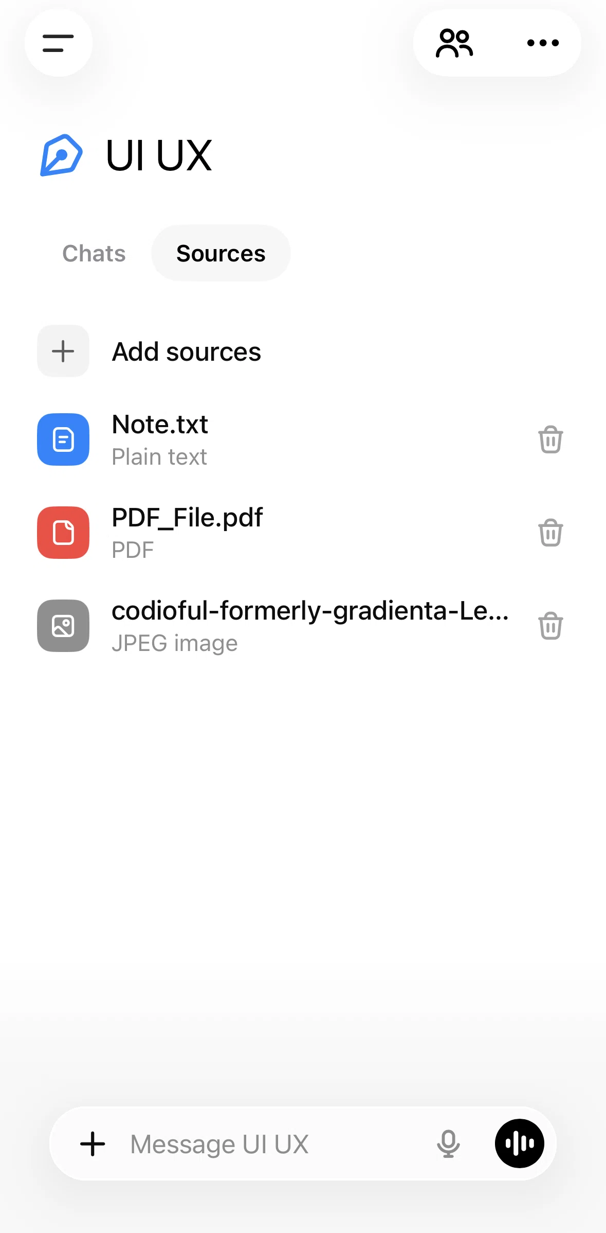 Chat Gpt Screen 1 screen in the Removing a file flow