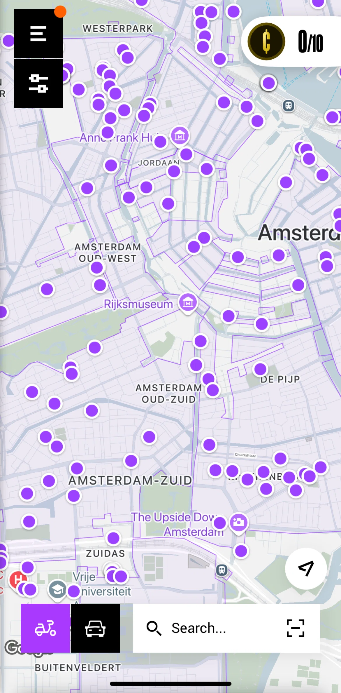 Check Screen screen in the Filter scooters flow