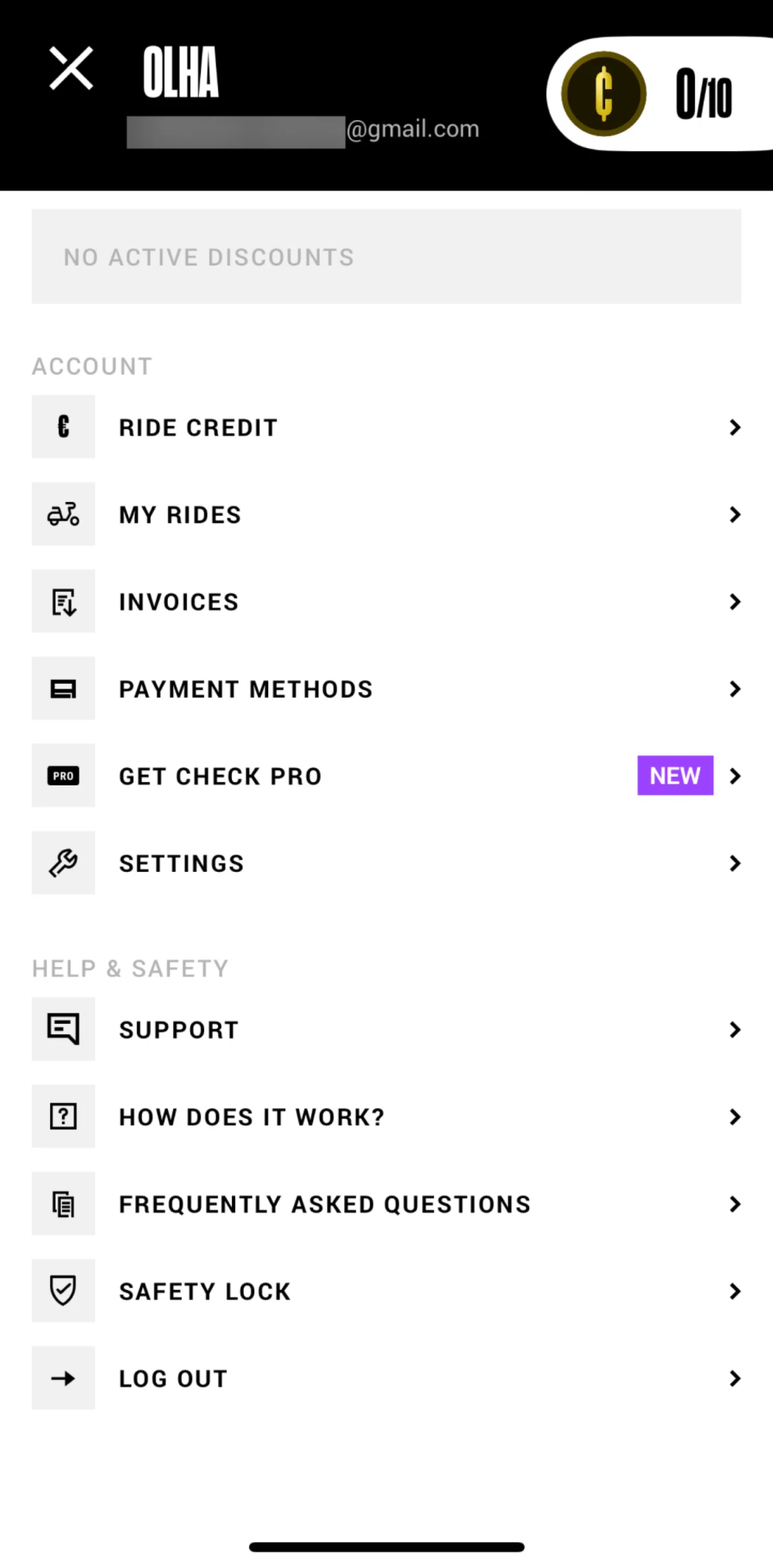 Check Screen screen in the Locking the app flow