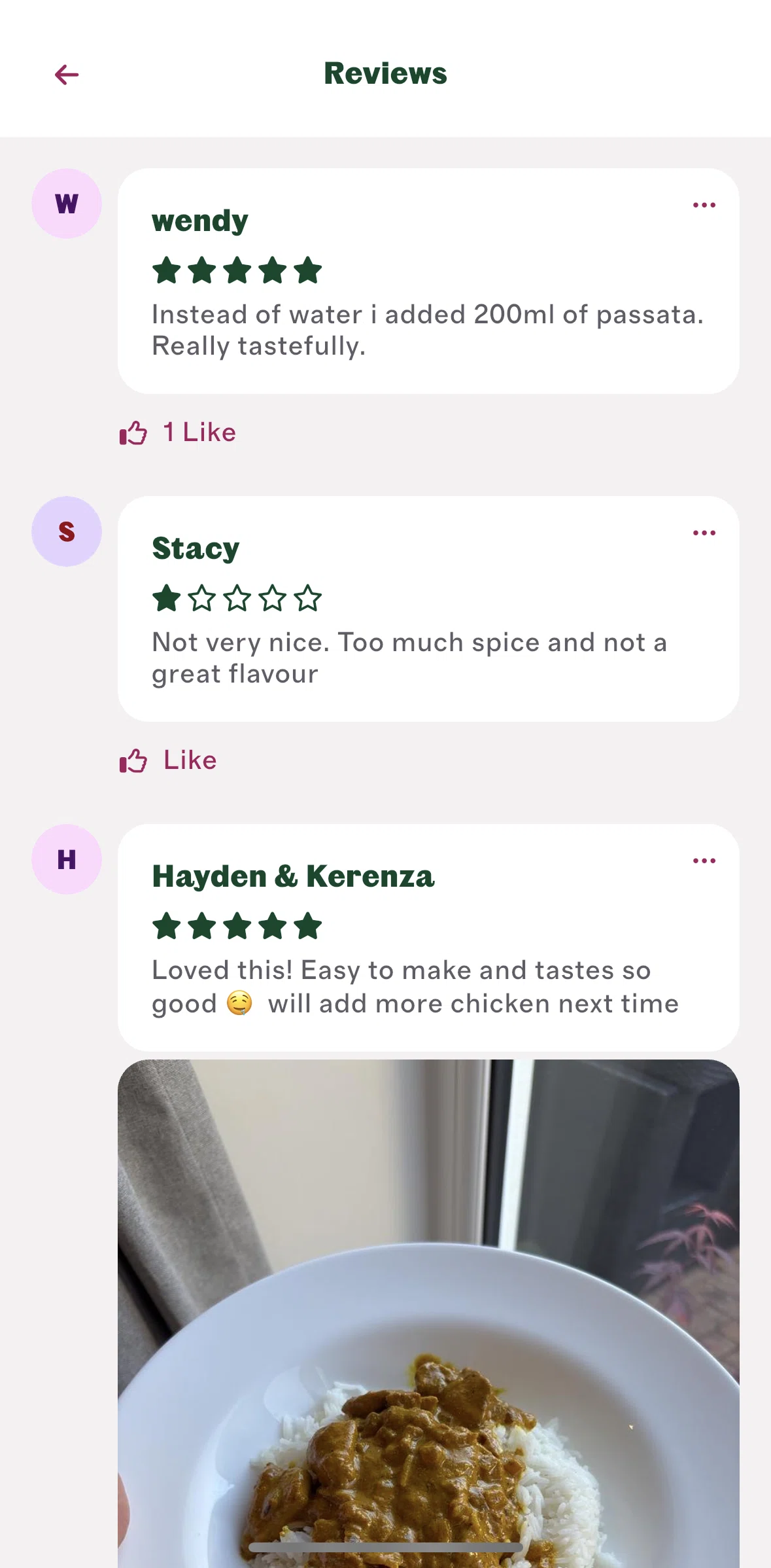 Cherrypick Screen screen in the Reporting a review flow