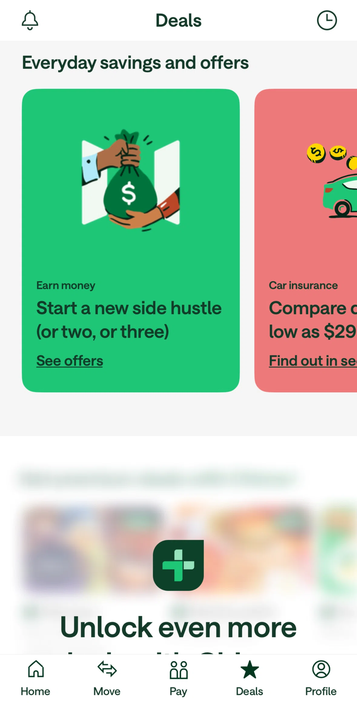 Chime Screen 1 screen in the Offers flow