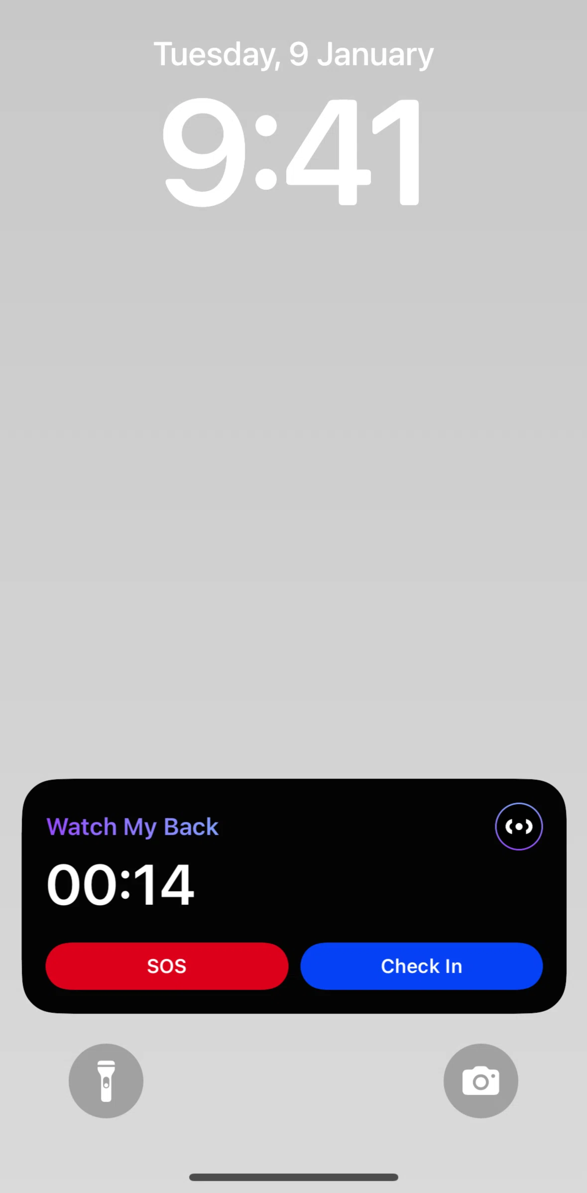 Citizen Screen screen in the Live Activities flow