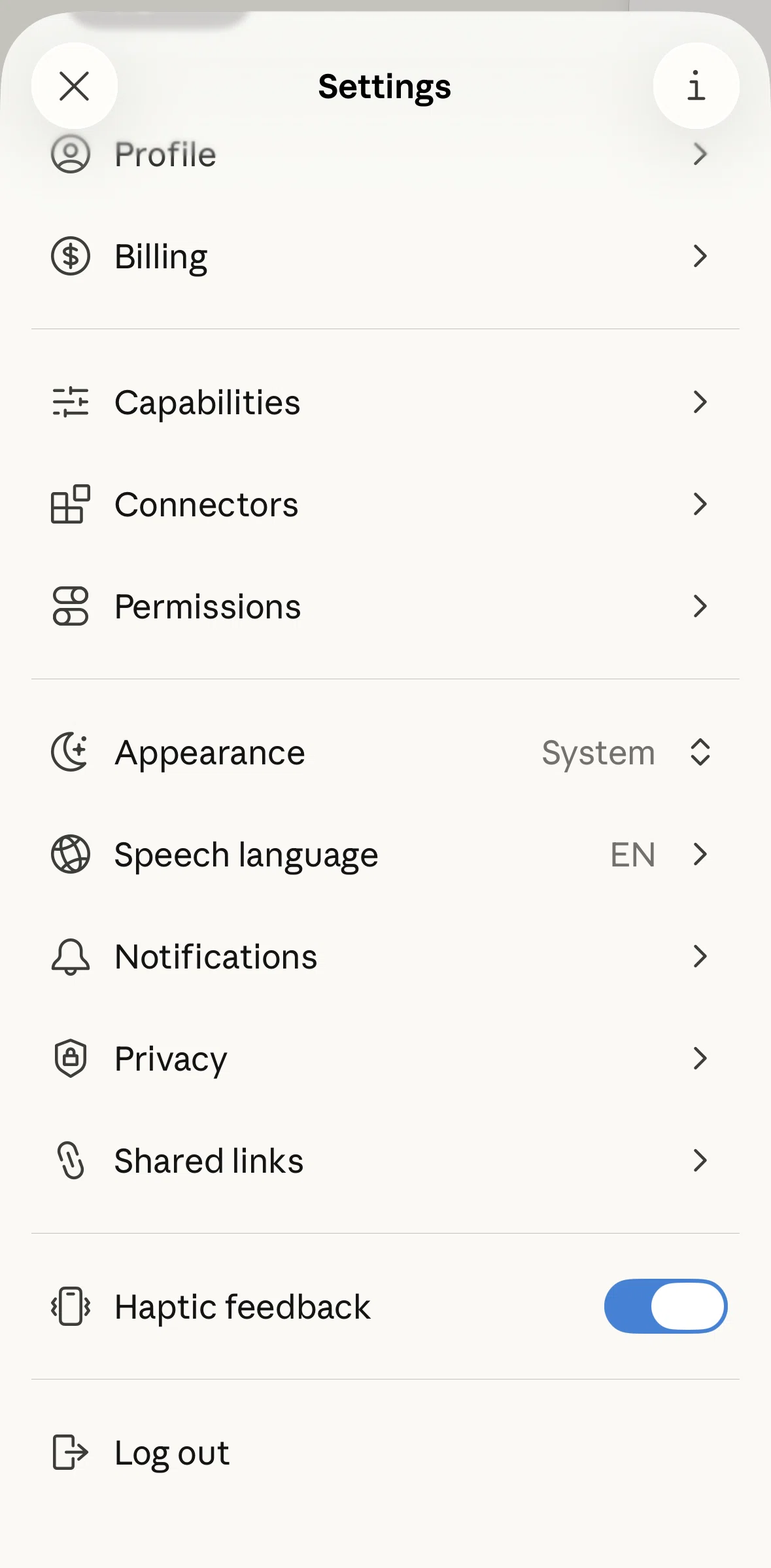 Claude Screen screen in the Shared links flow