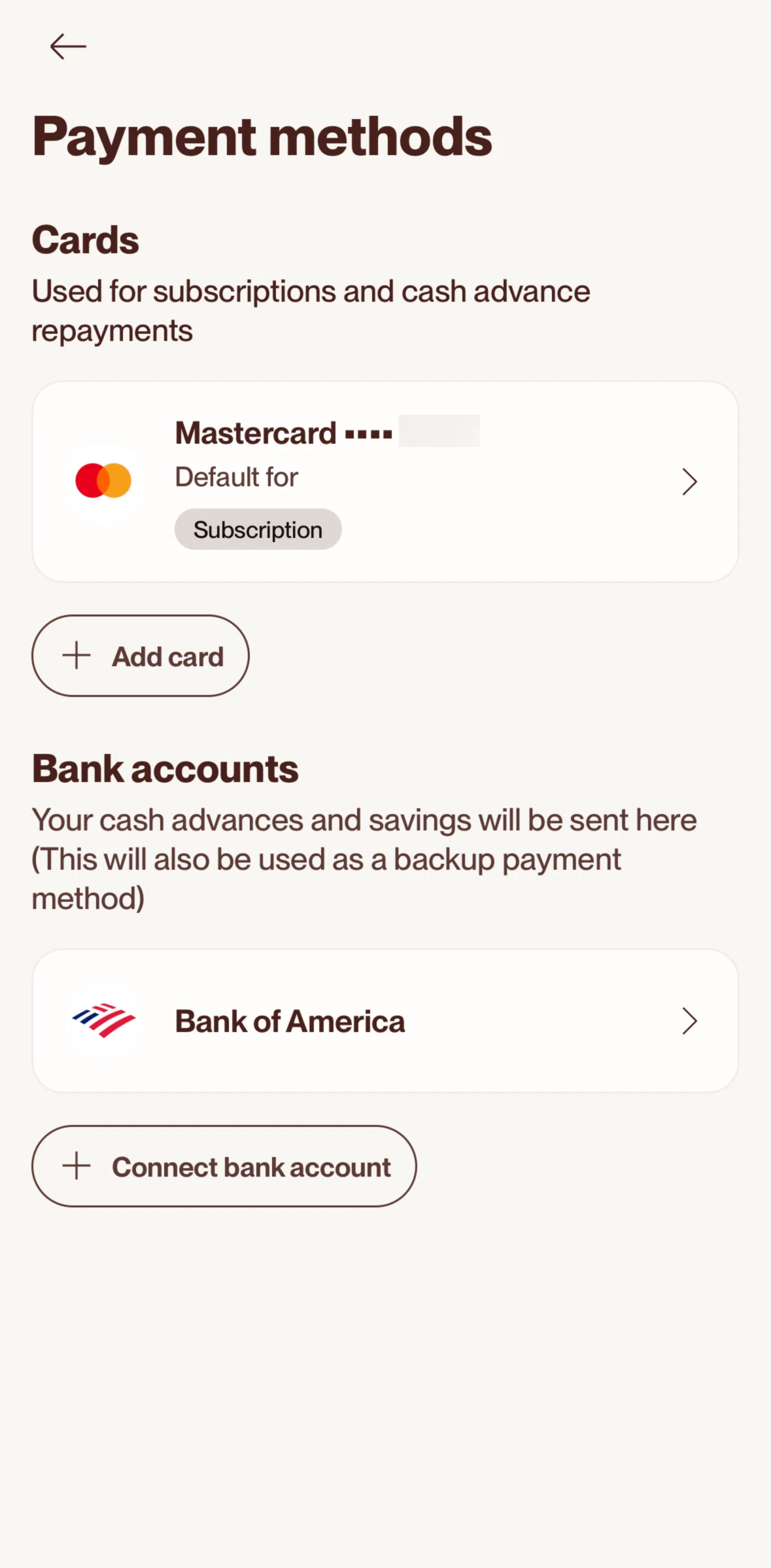 Cleo AI Screen screen in the Card detail flow