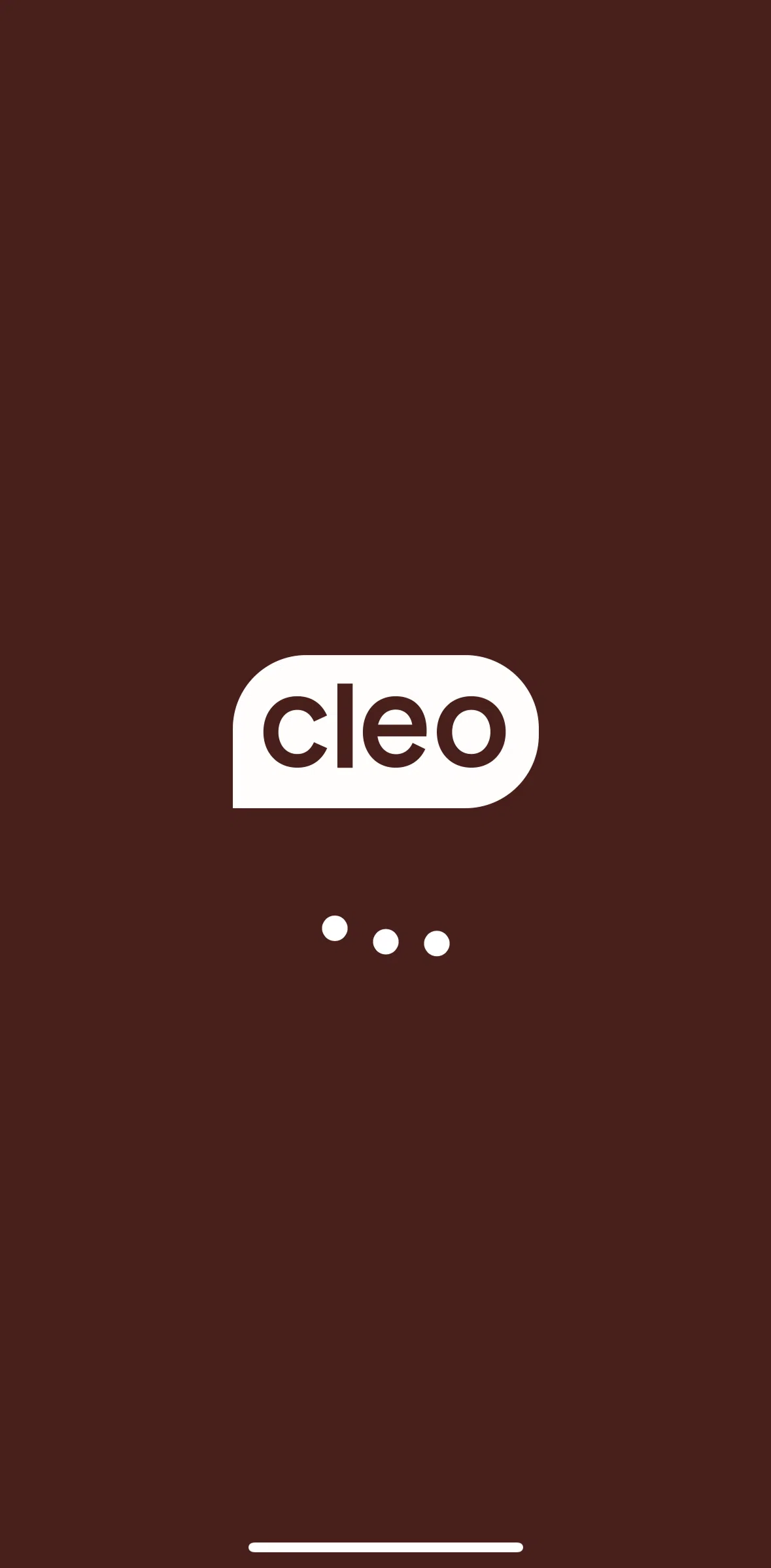 Cleo AI Screen screen in the Onboarding flow