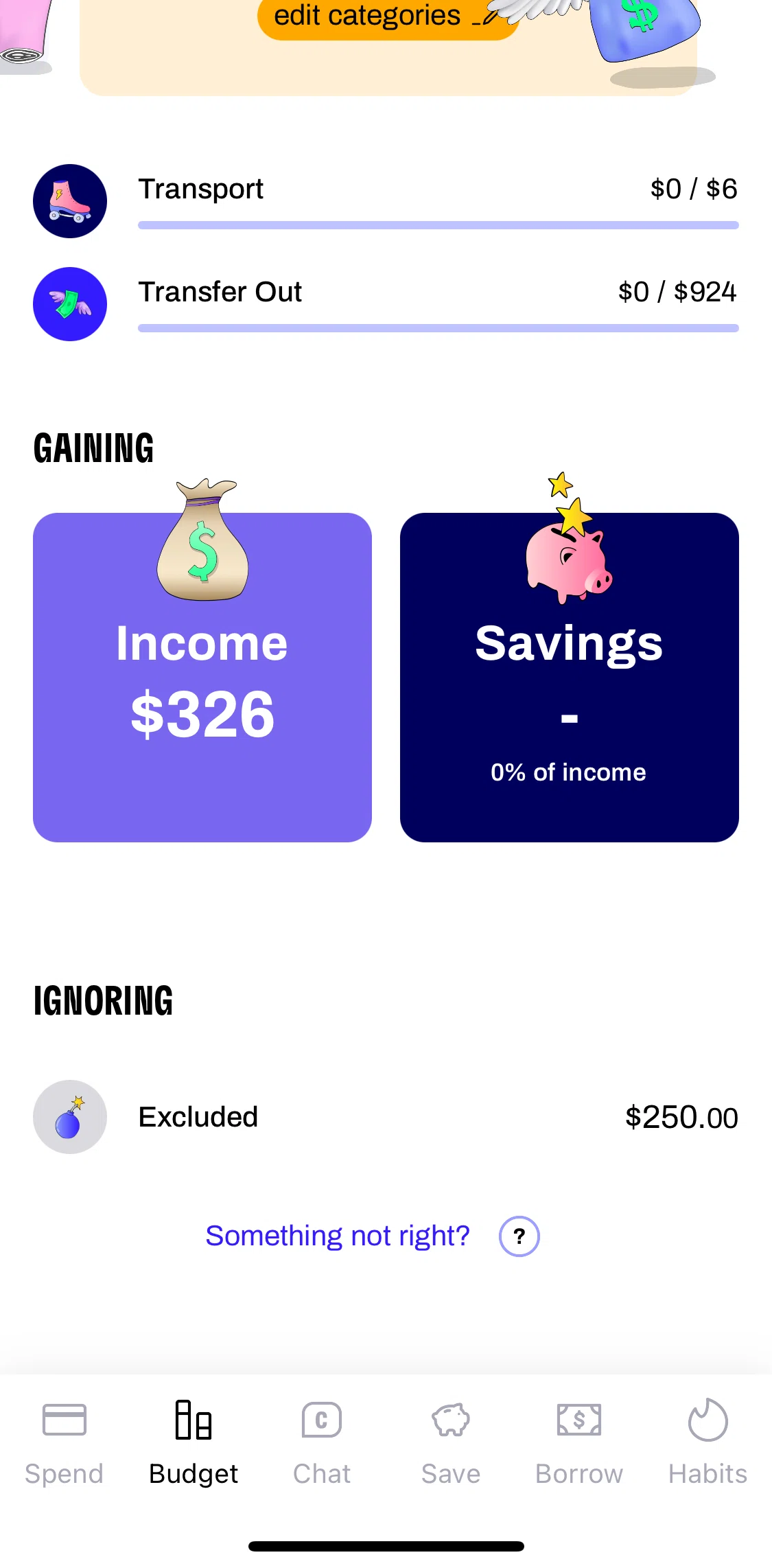 Cleo Screen screen in the Income flow