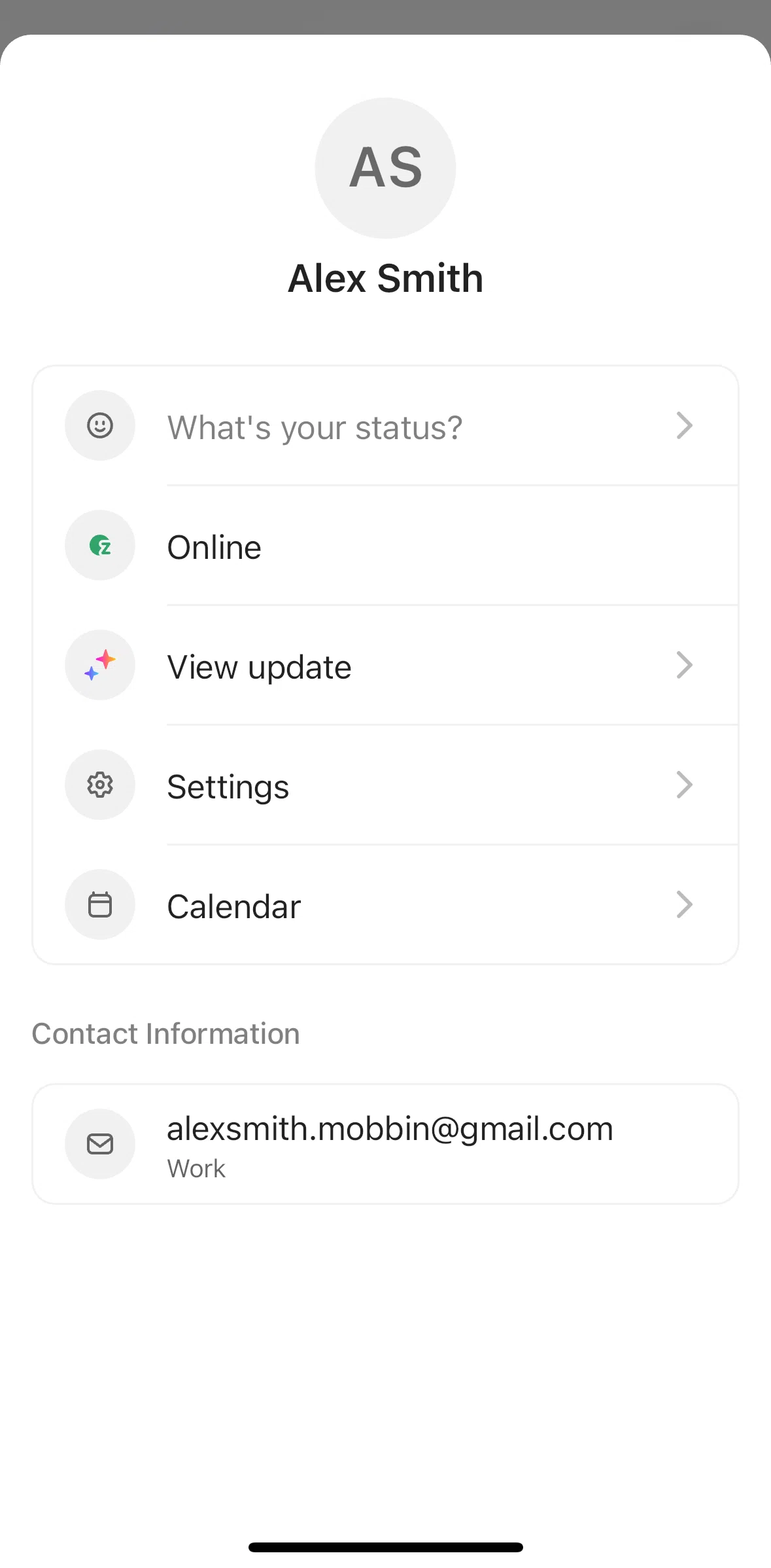 Click Up Screen 1 screen in the View update flow