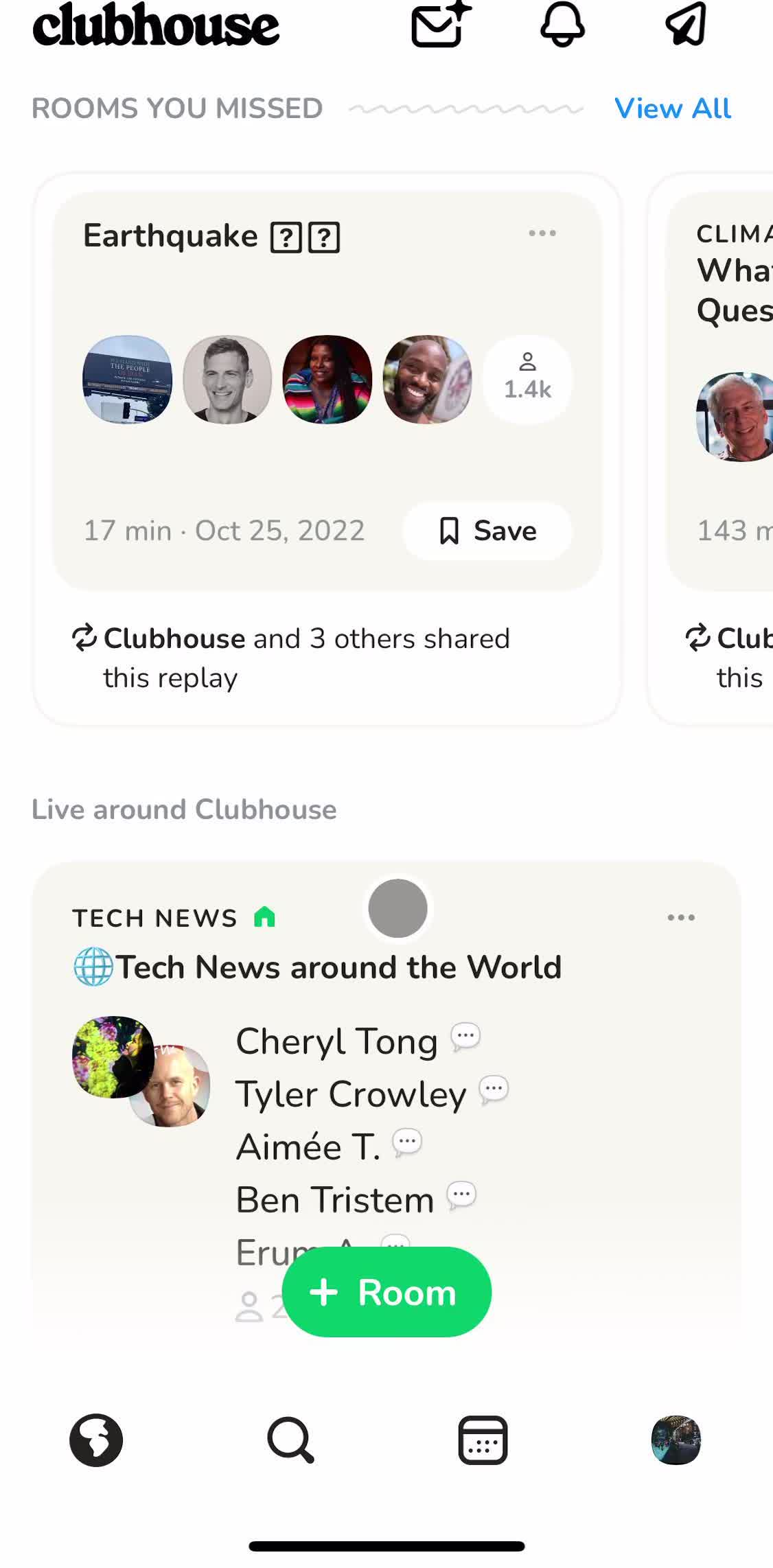 Clubhouses Chat preview