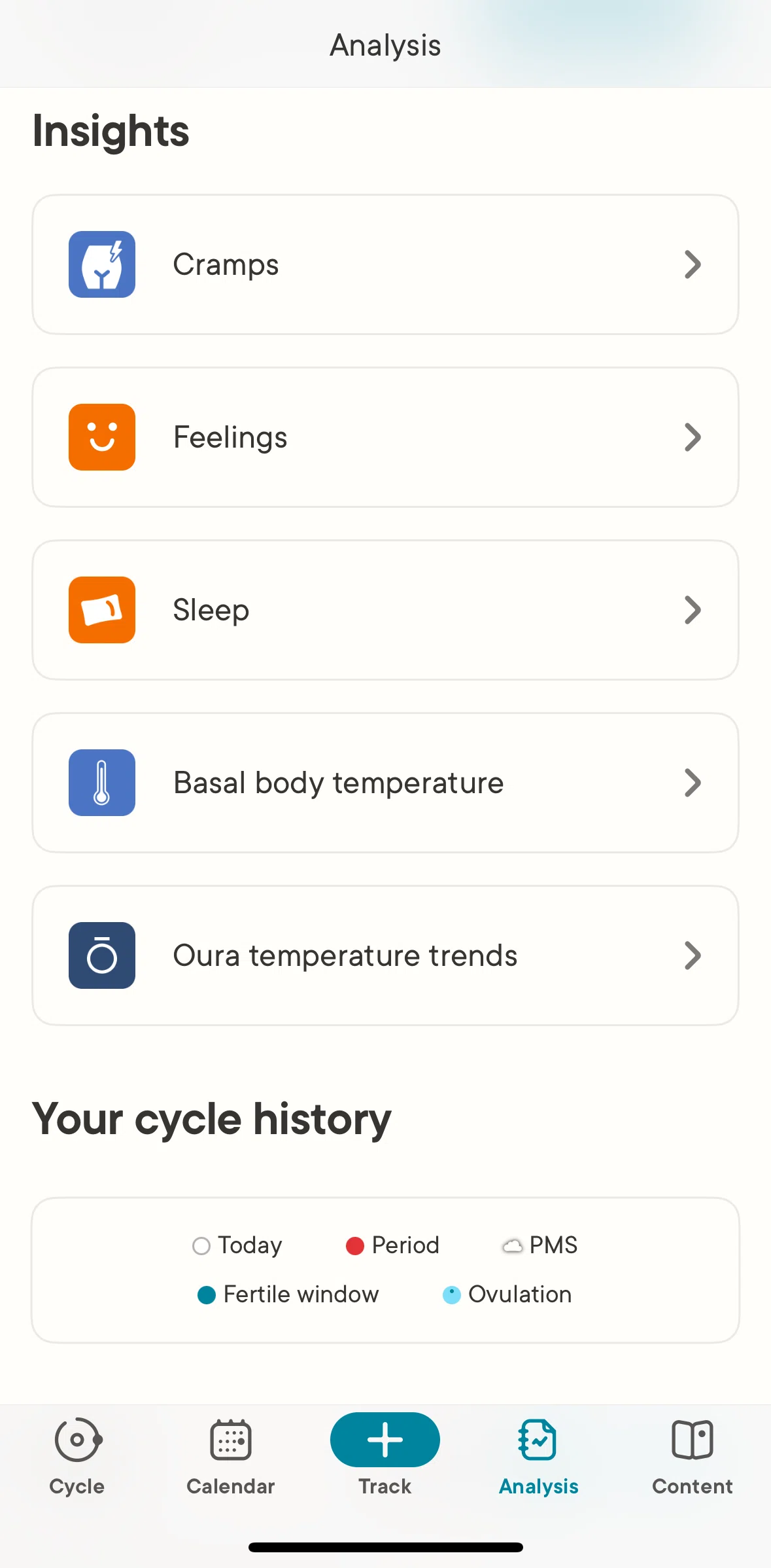 Clue Screen screen in the Feelings (Analysis) flow