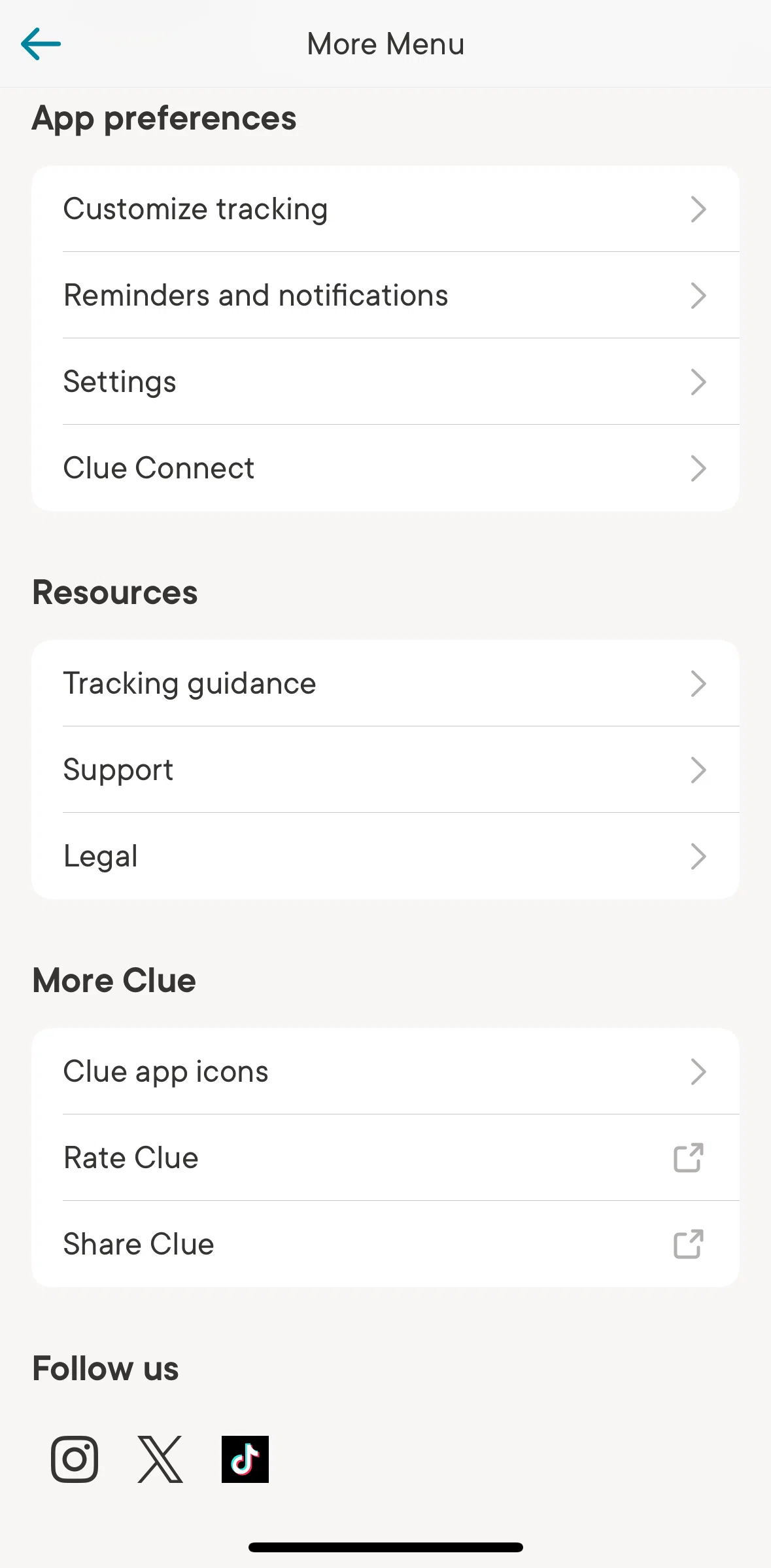Clue Screen screen in the Legal flow