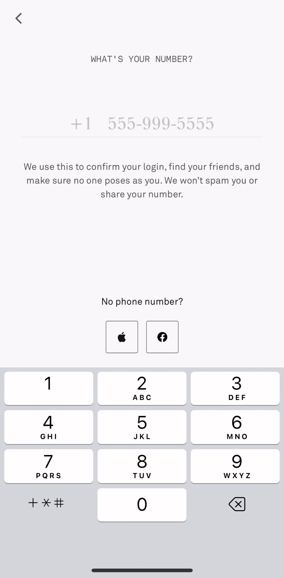 Co–Star Screen screen in the Creating an account flow