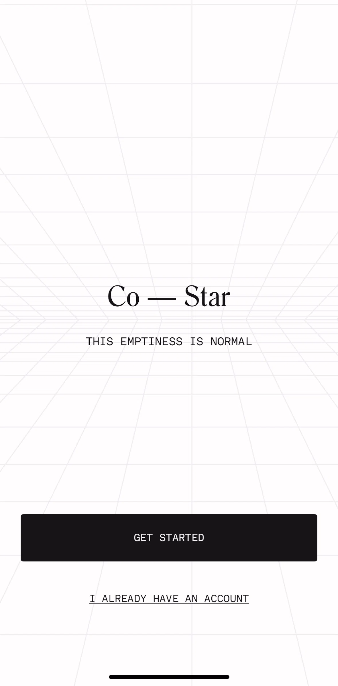 Co–Star Screen screen in the Logging in flow