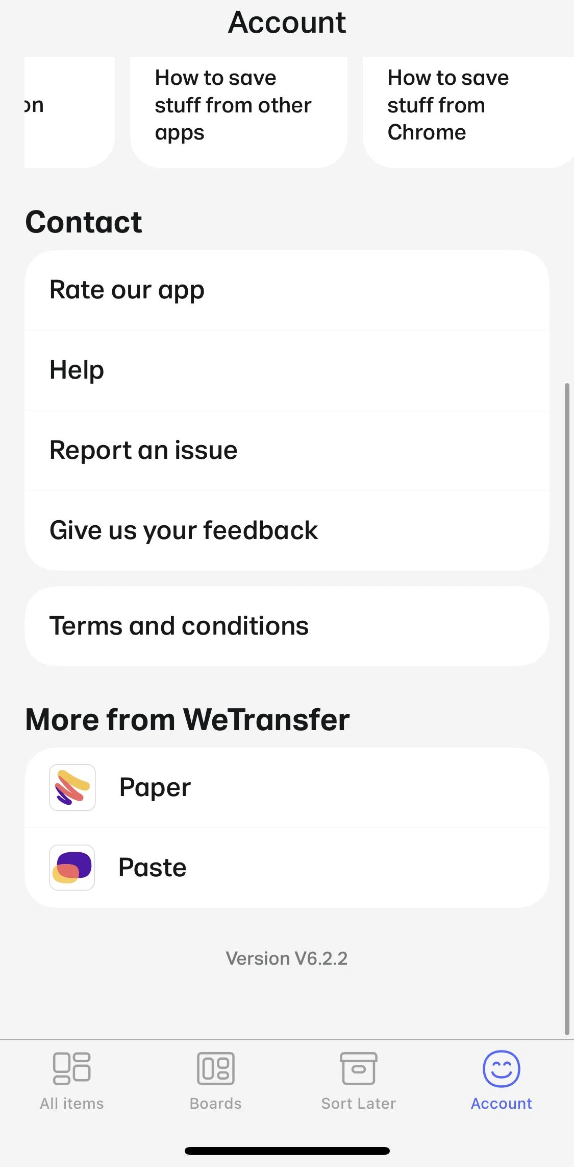 Collect Screen screen in the Help flow