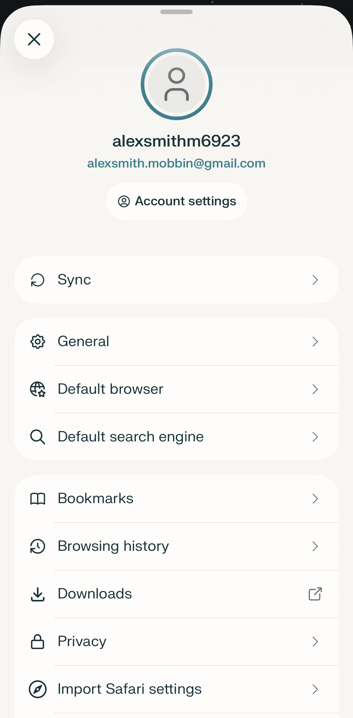 Comet Screen screen in the Switching to dark mode flow