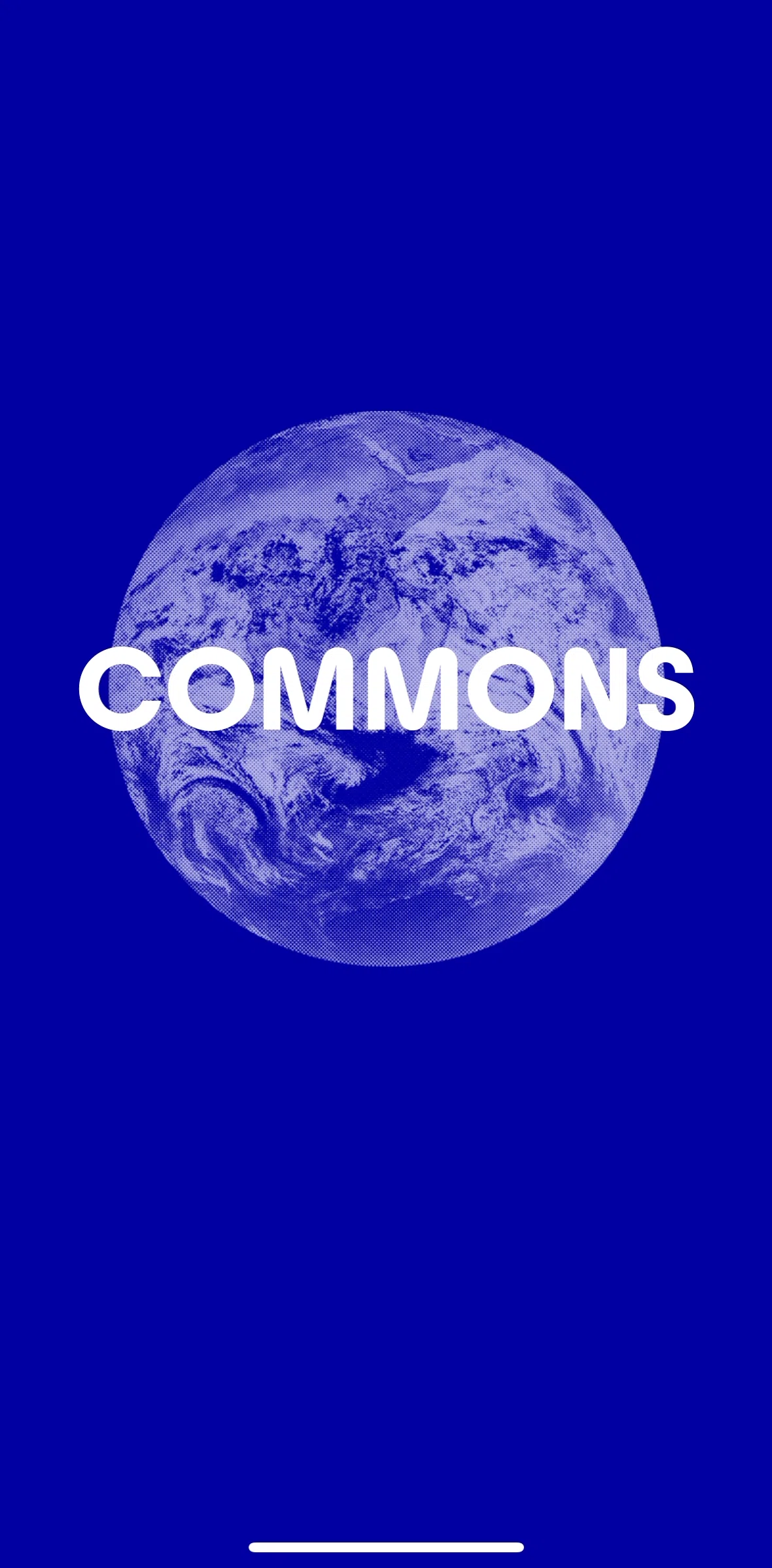 Commons Screen screen in the Onboarding flow