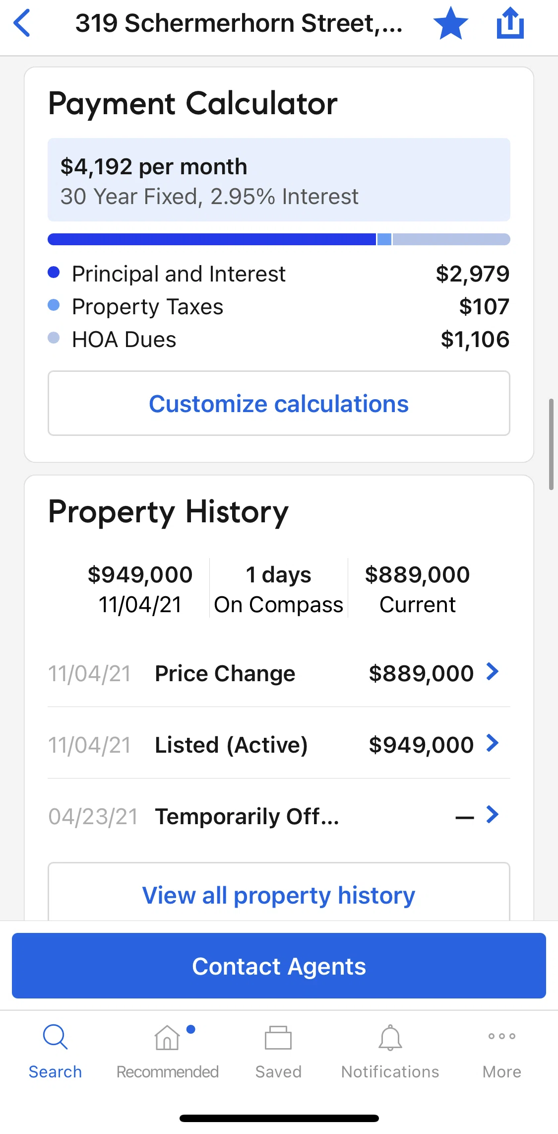 Compass Screen screen in the Customize calculations flow