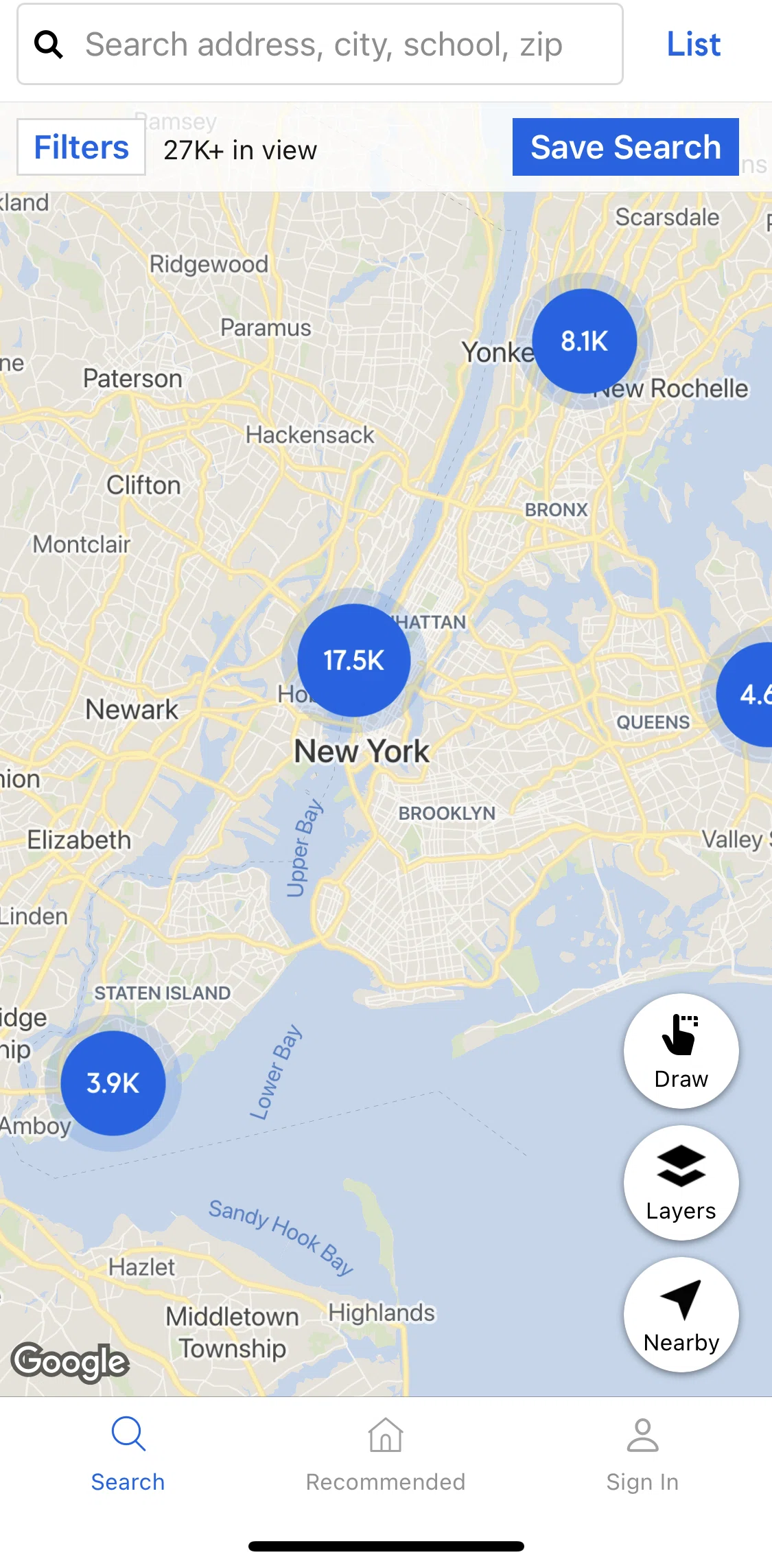 Compass Screen screen in the Map layers flow