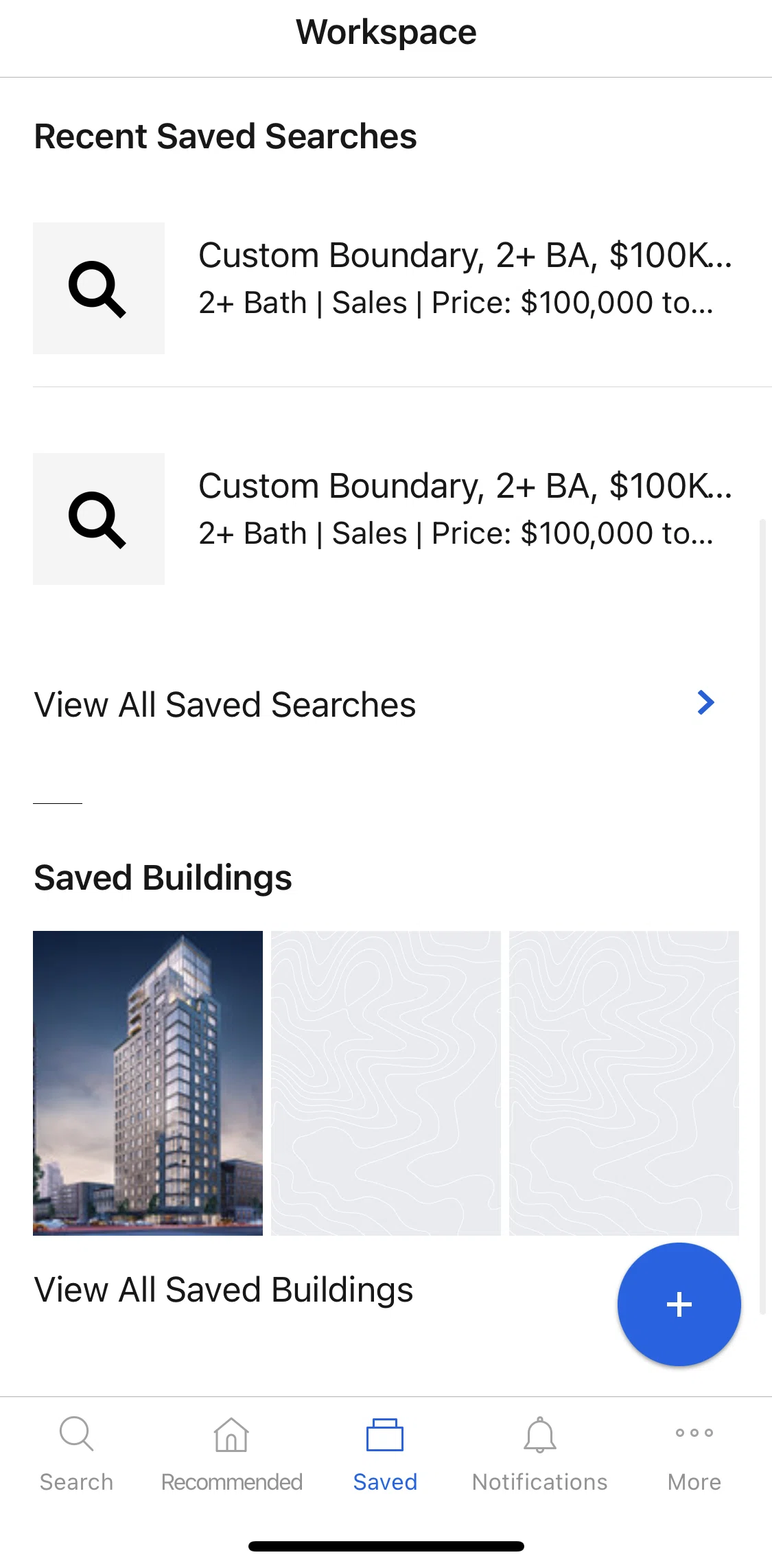 Compass Screen screen in the Saved buildings flow