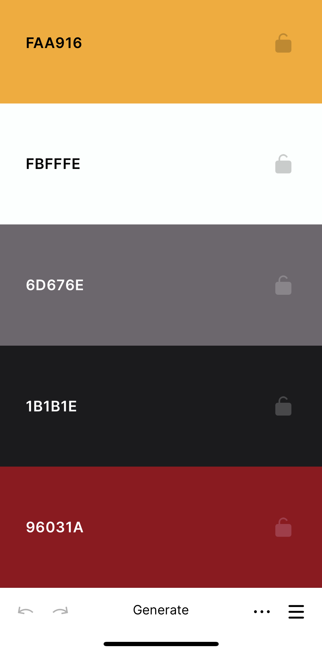 Coolors General Browsing preview