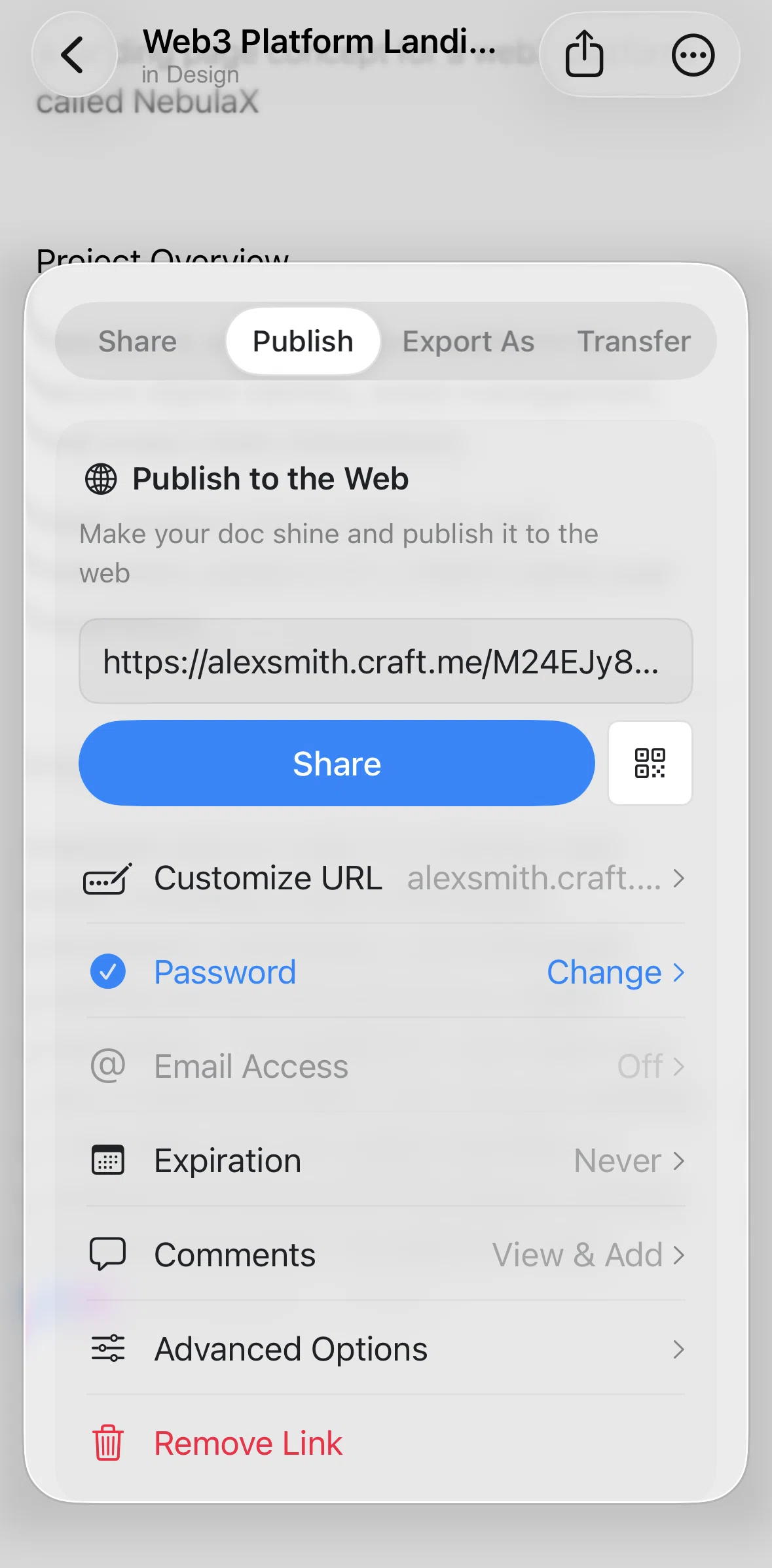 Craft Screen 1 screen in the Adding an expiration date flow