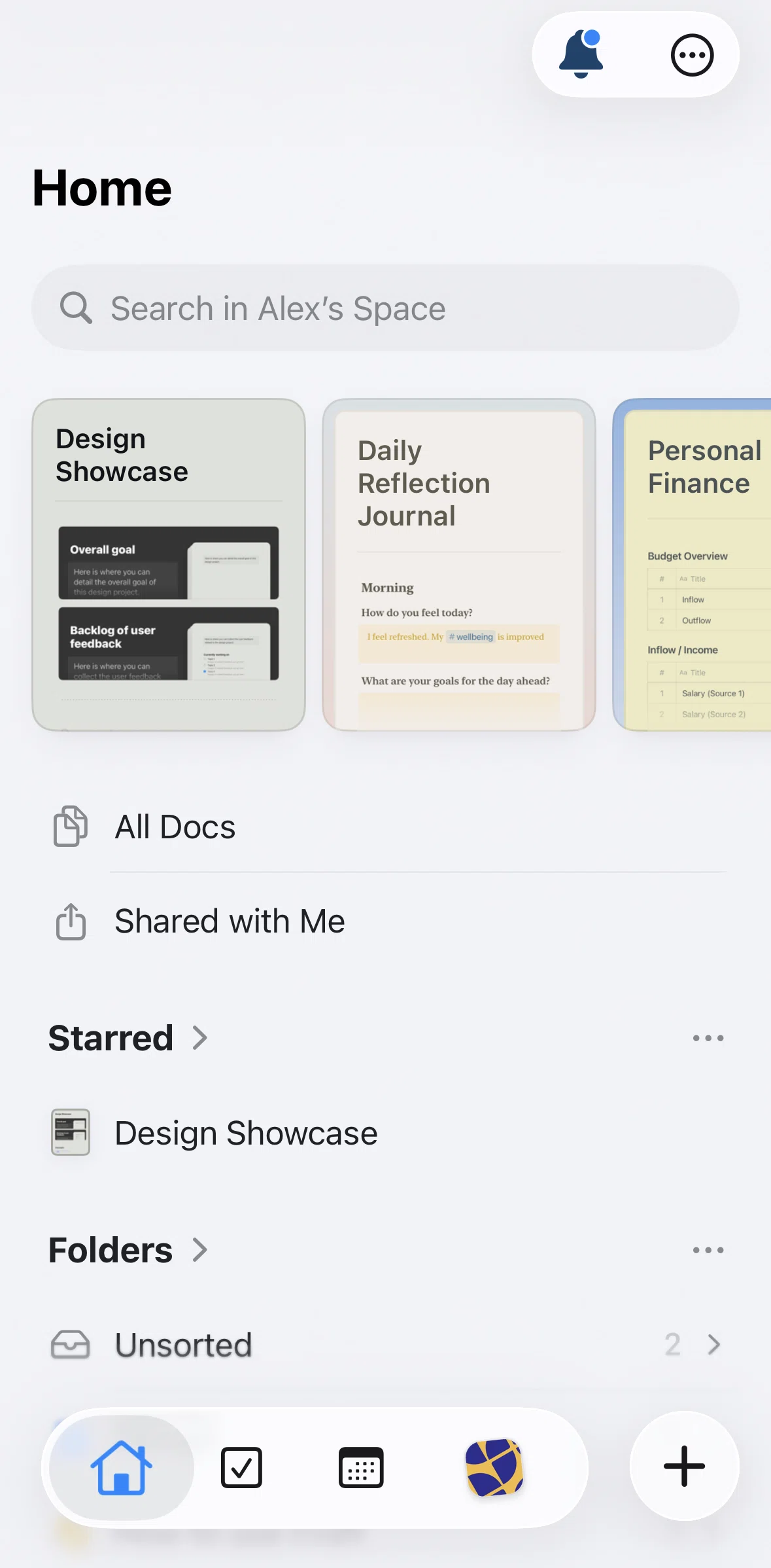Craft Screen 1 screen in the Calendar flow