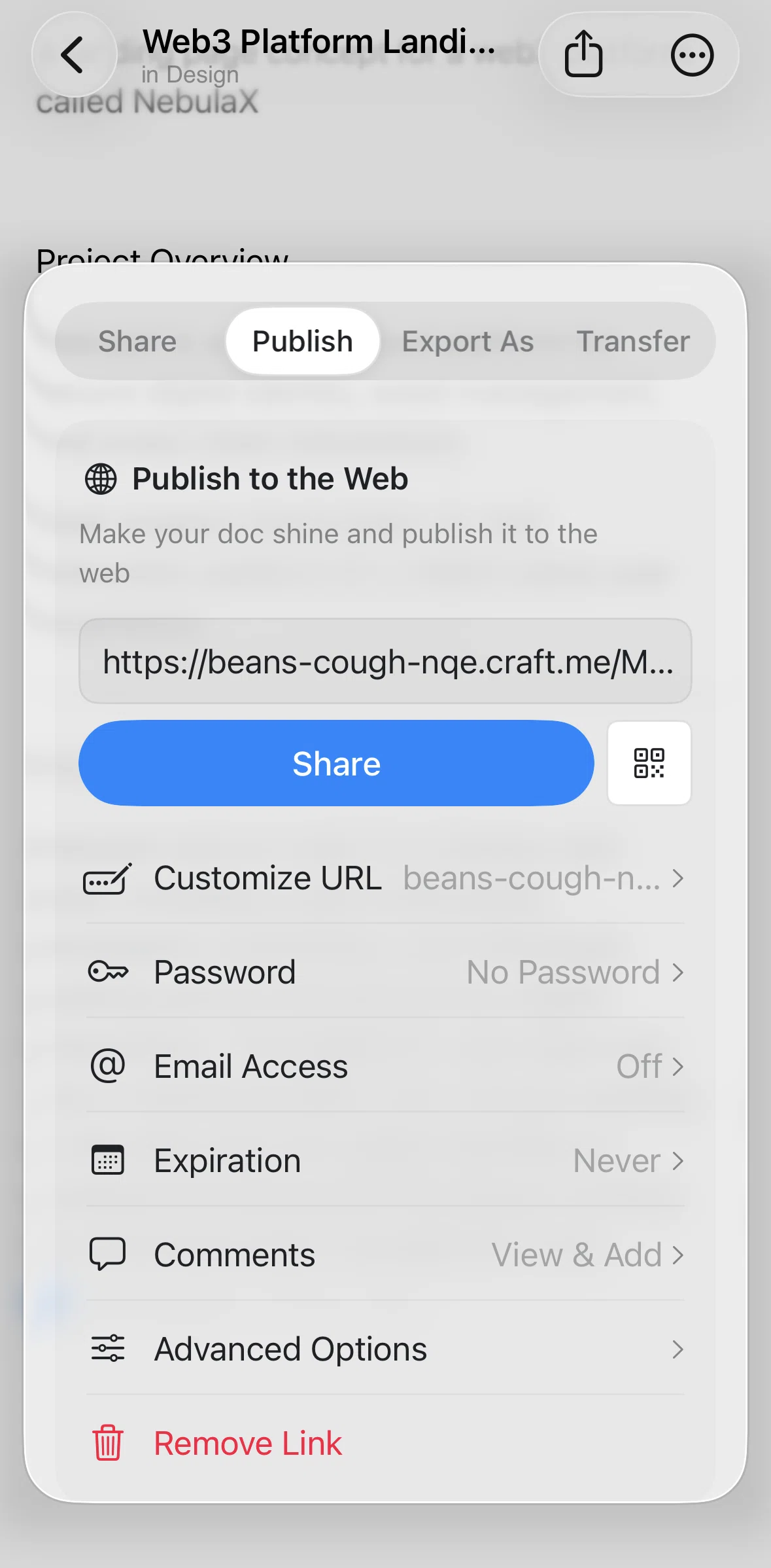 Craft Screen 1 screen in the Creating a password flow