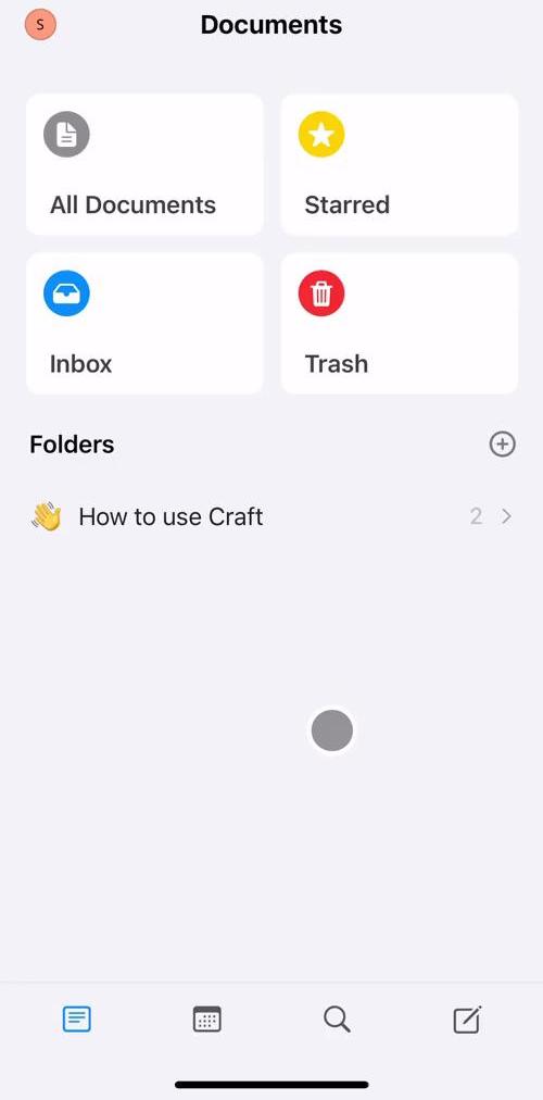 Craft Documents screen in the Creating A Workspace flow