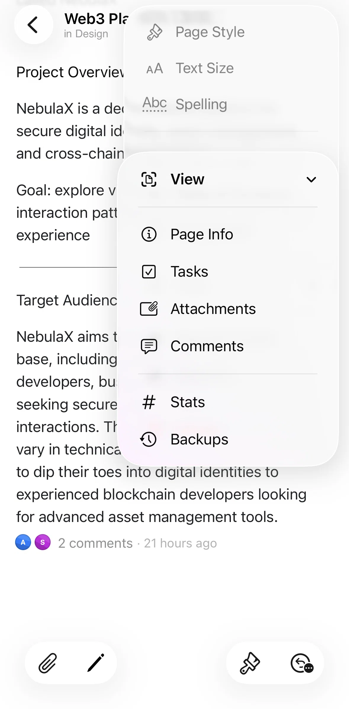 Craft Screen 1 screen in the Stats (document) flow