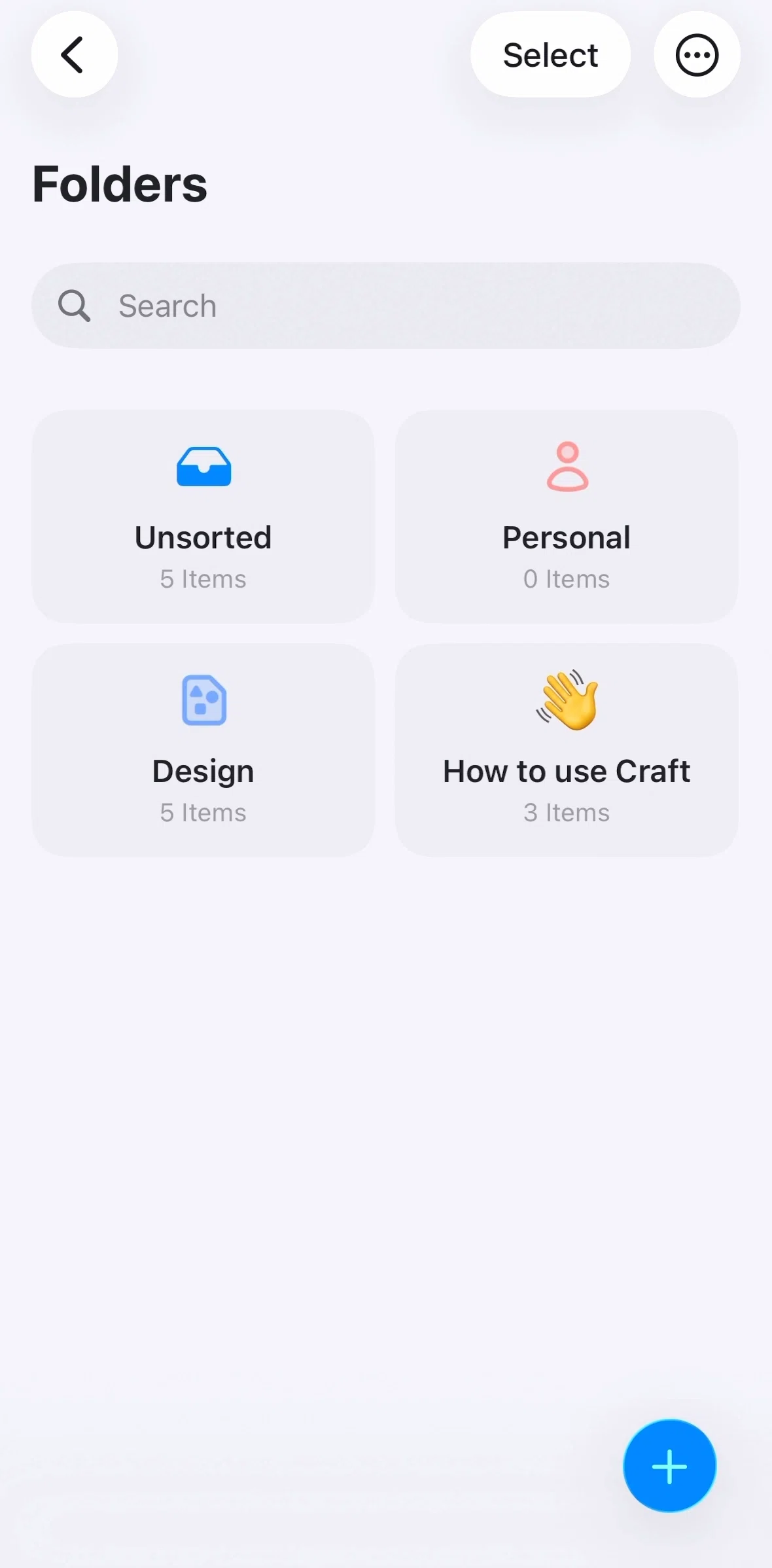 Craft Screen 1 screen in the Switching to list view flow