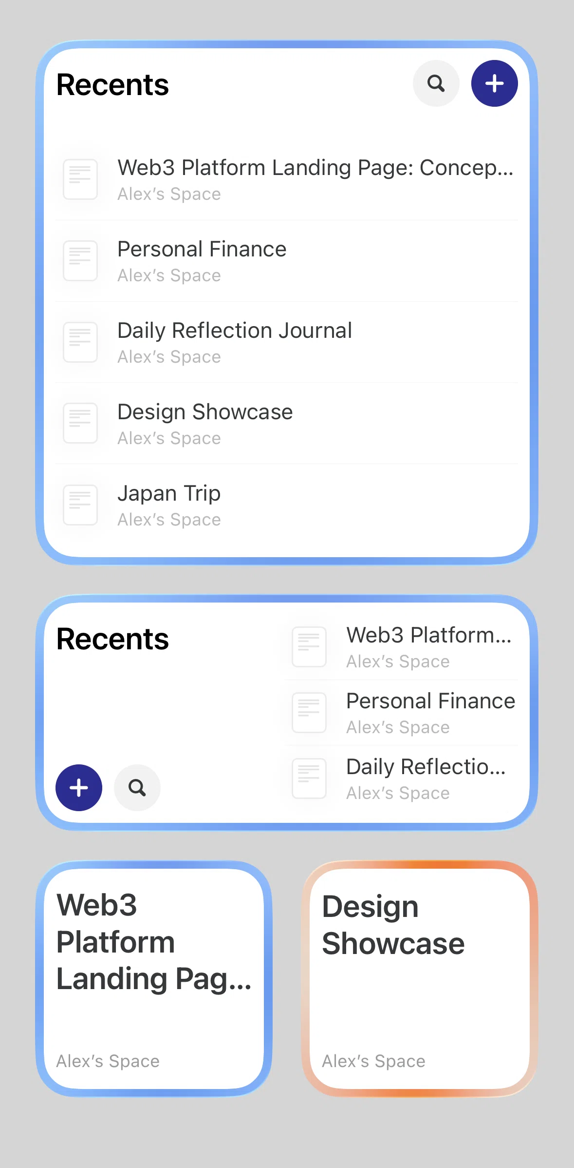 Craft Screen 1 screen in the Widgets flow