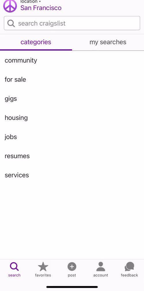 craigslist Searching preview