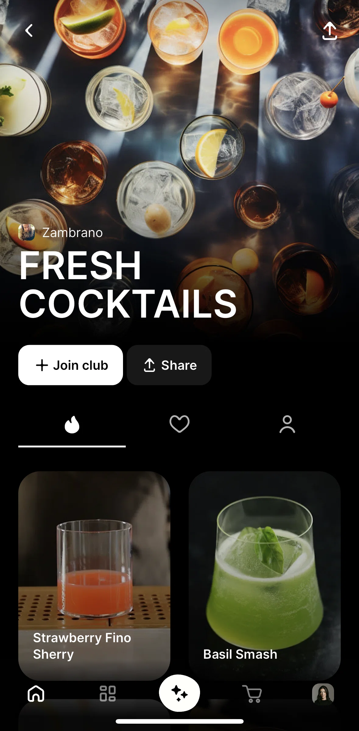 CREME Screen screen in the Joining a club flow