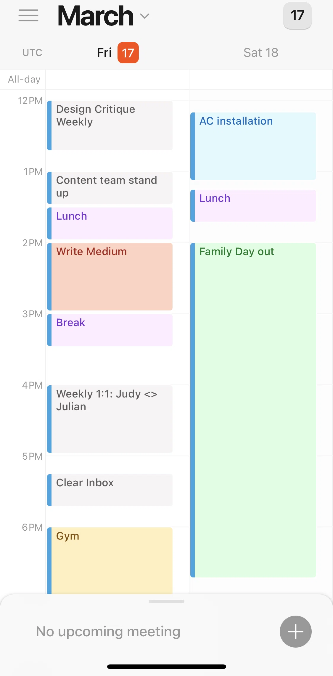 Cron Calendar Screen screen in the Deleting a calendar event flow