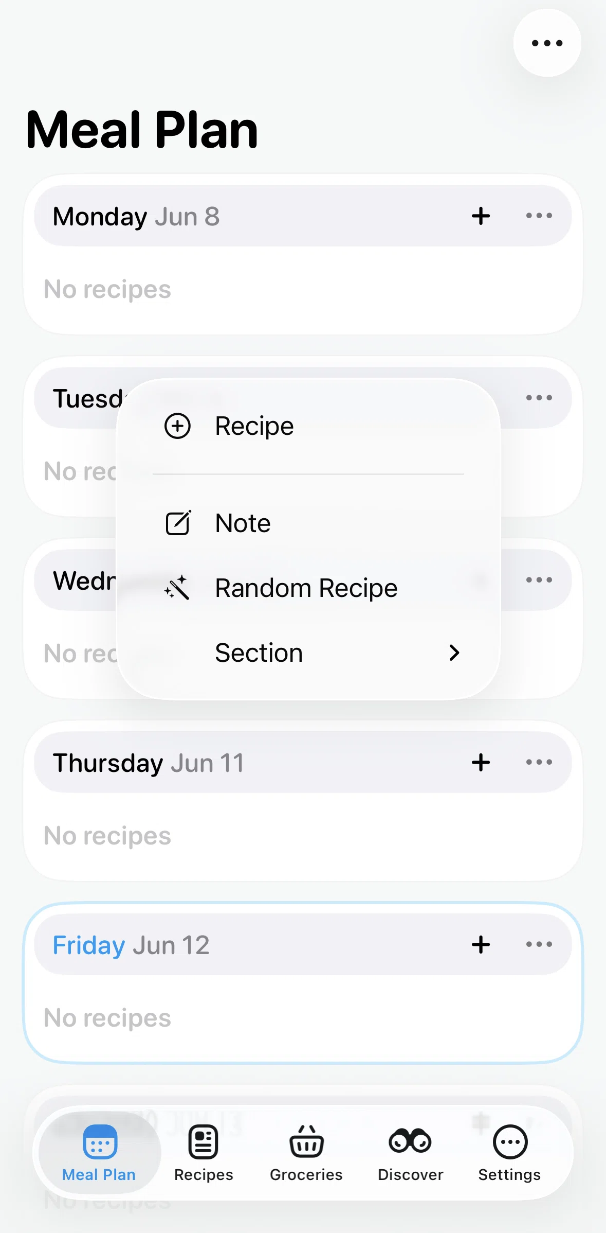 Crouton Screen screen in the Adding a note flow