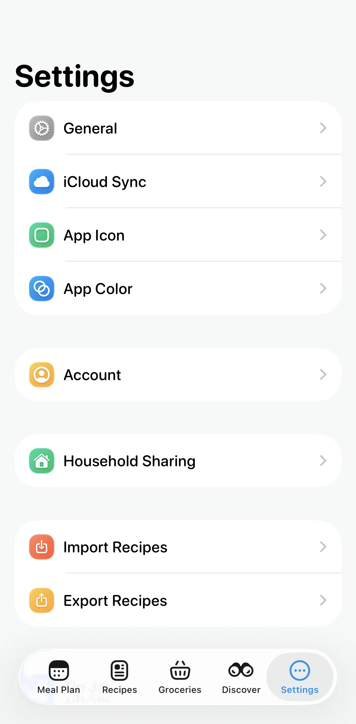 Crouton Screen screen in the Changing app color flow