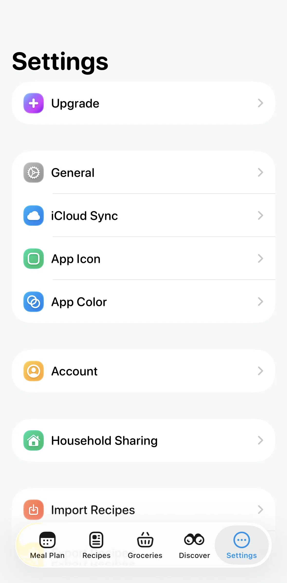Crouton Screen screen in the Subscribing to Discover plan flow