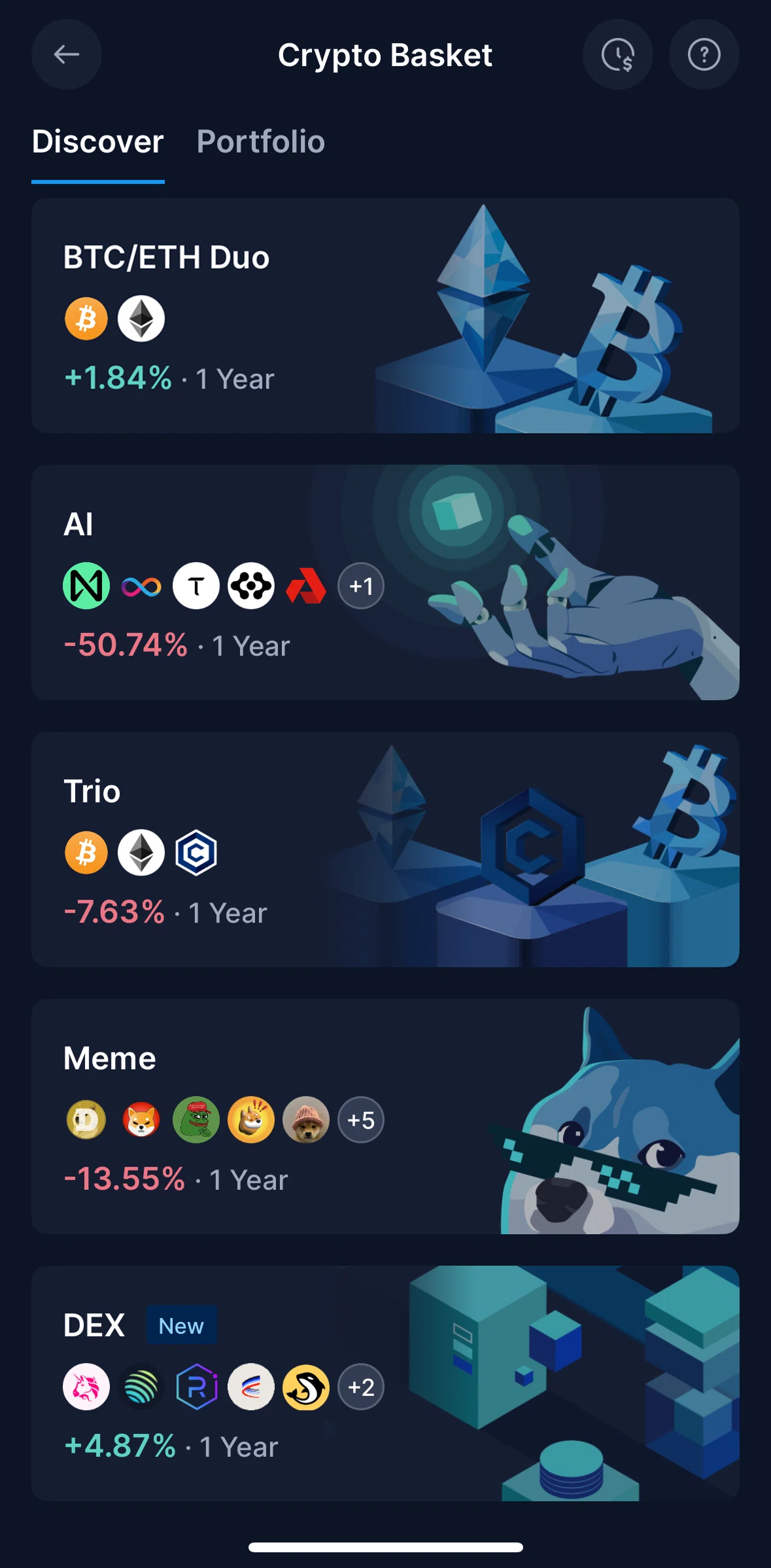 Crypto Com Screen screen in the Basket detail flow