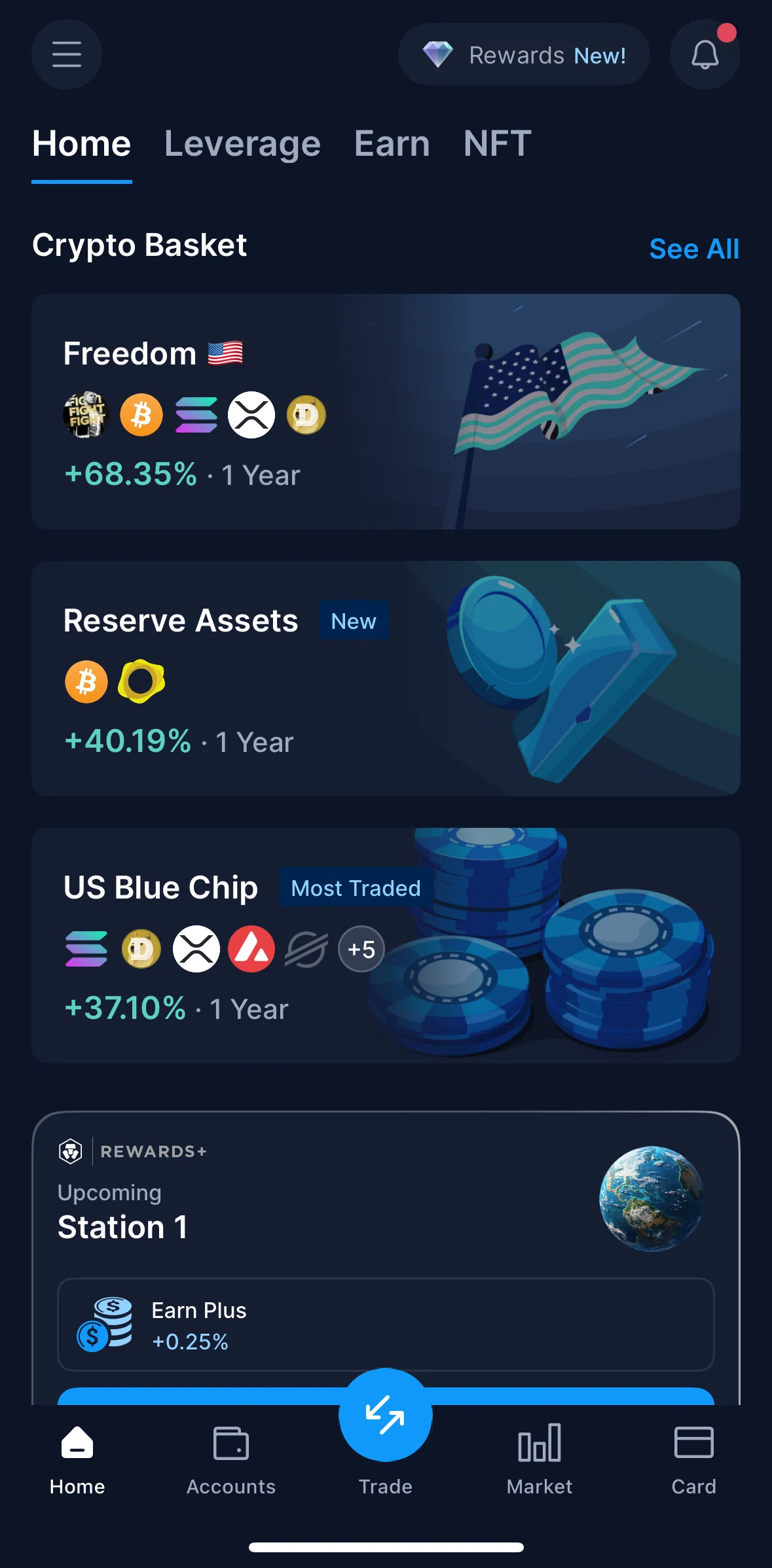 Crypto Com Screen screen in the Crypto Basket flow