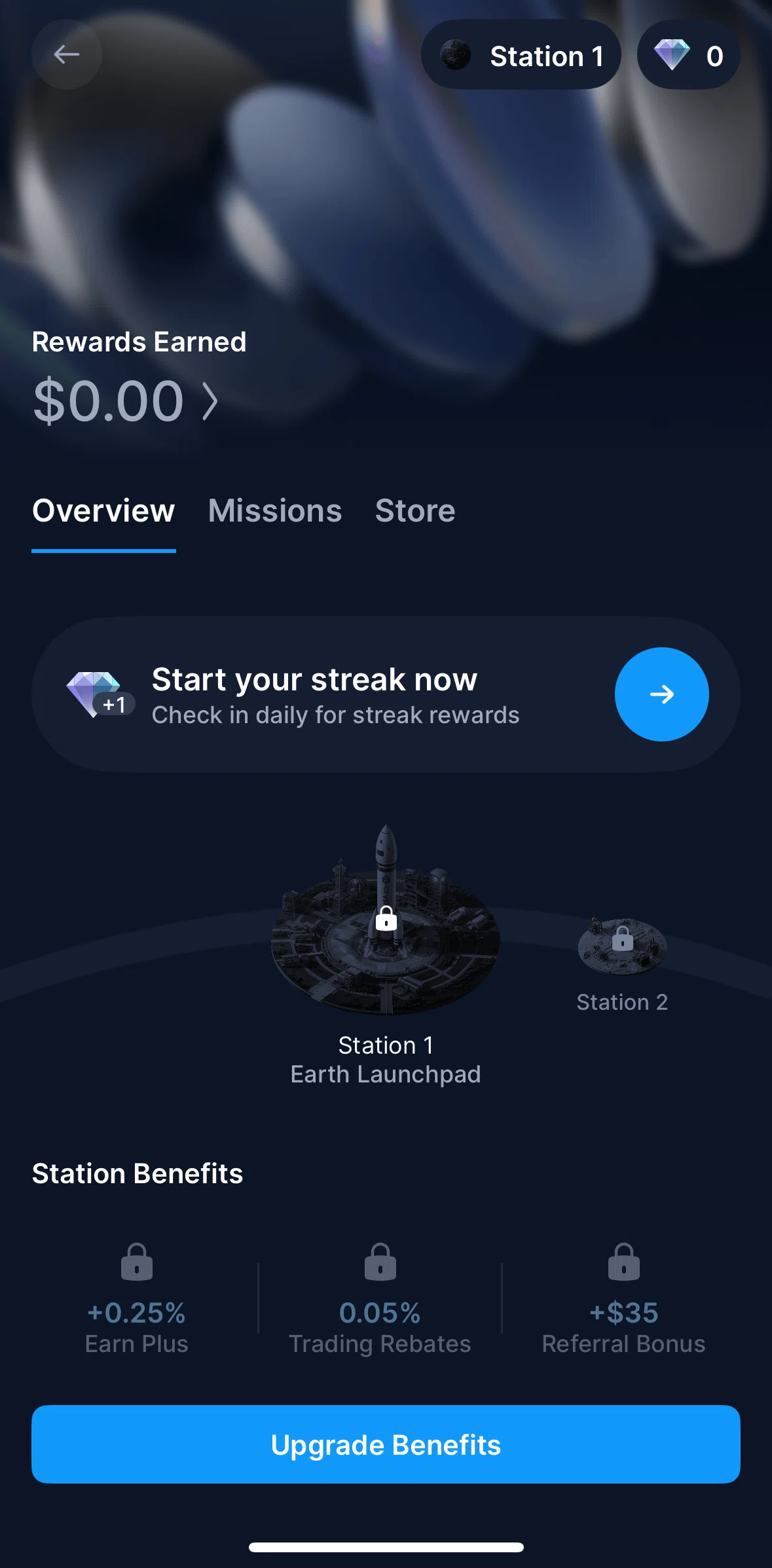 Crypto Com Screen screen in the Overview (rewards) flow