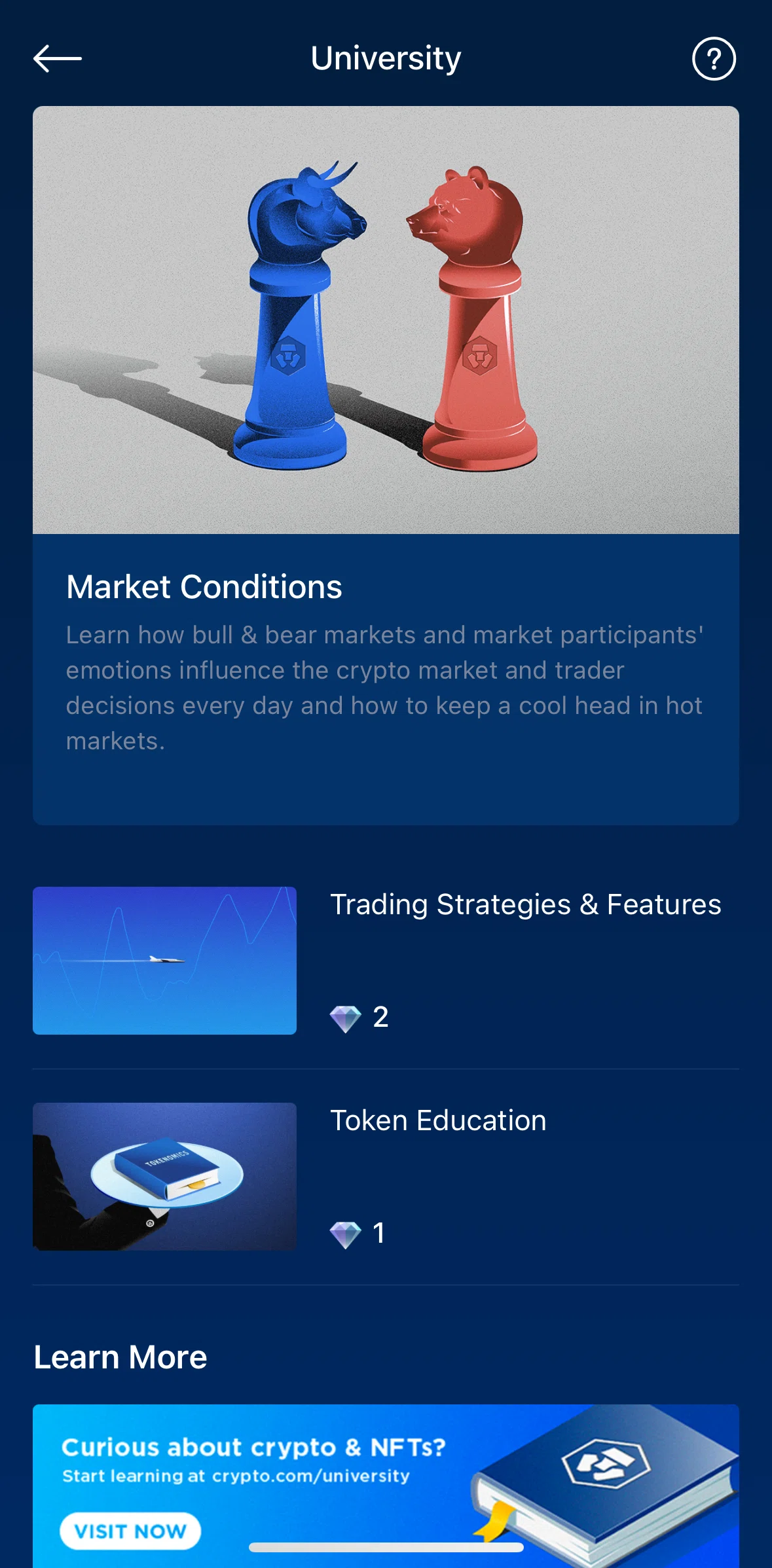 Crypto Com Screen screen in the Registering for a mission flow